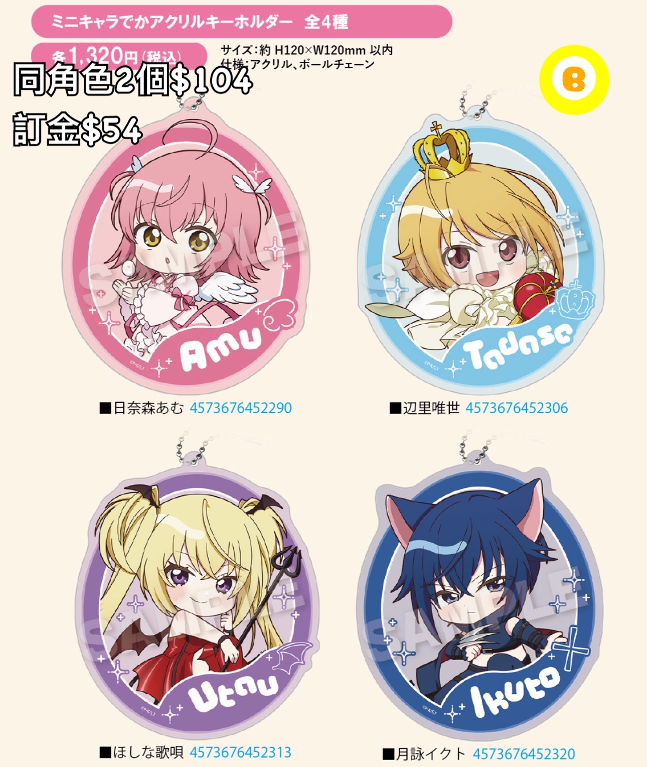 Preorder預訂6/2026年守護甜心x RED TOKYO TOWER掛件