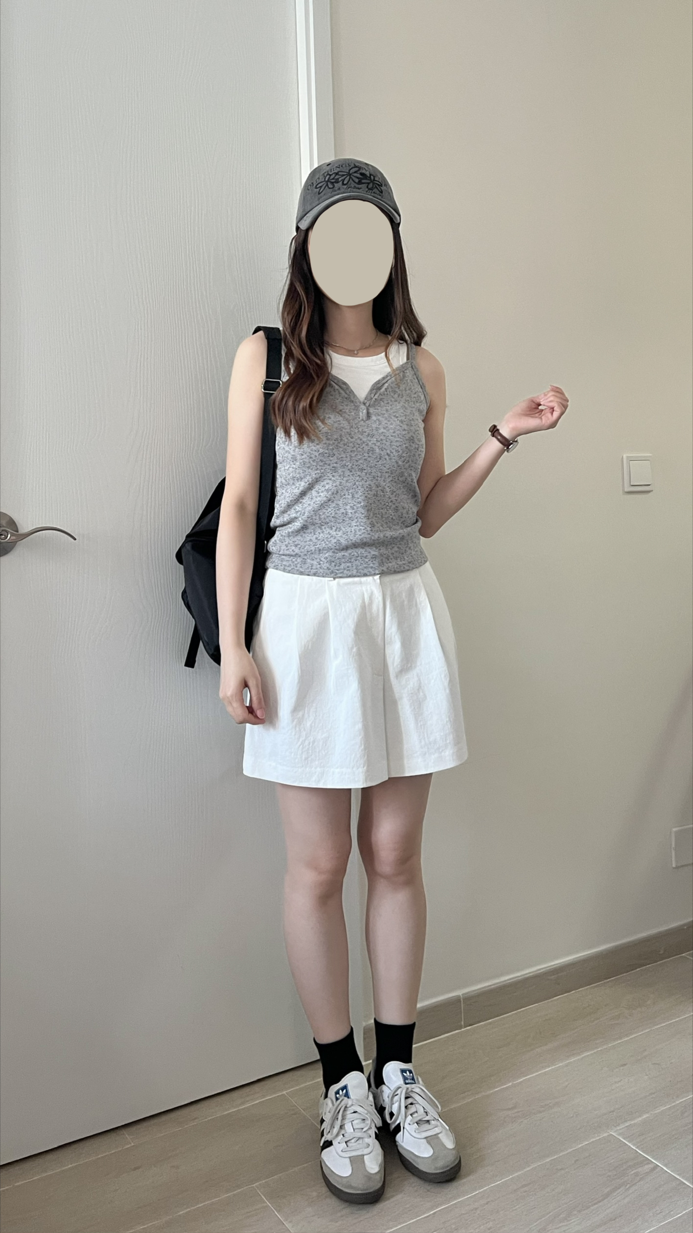 夏日清新碎花背心