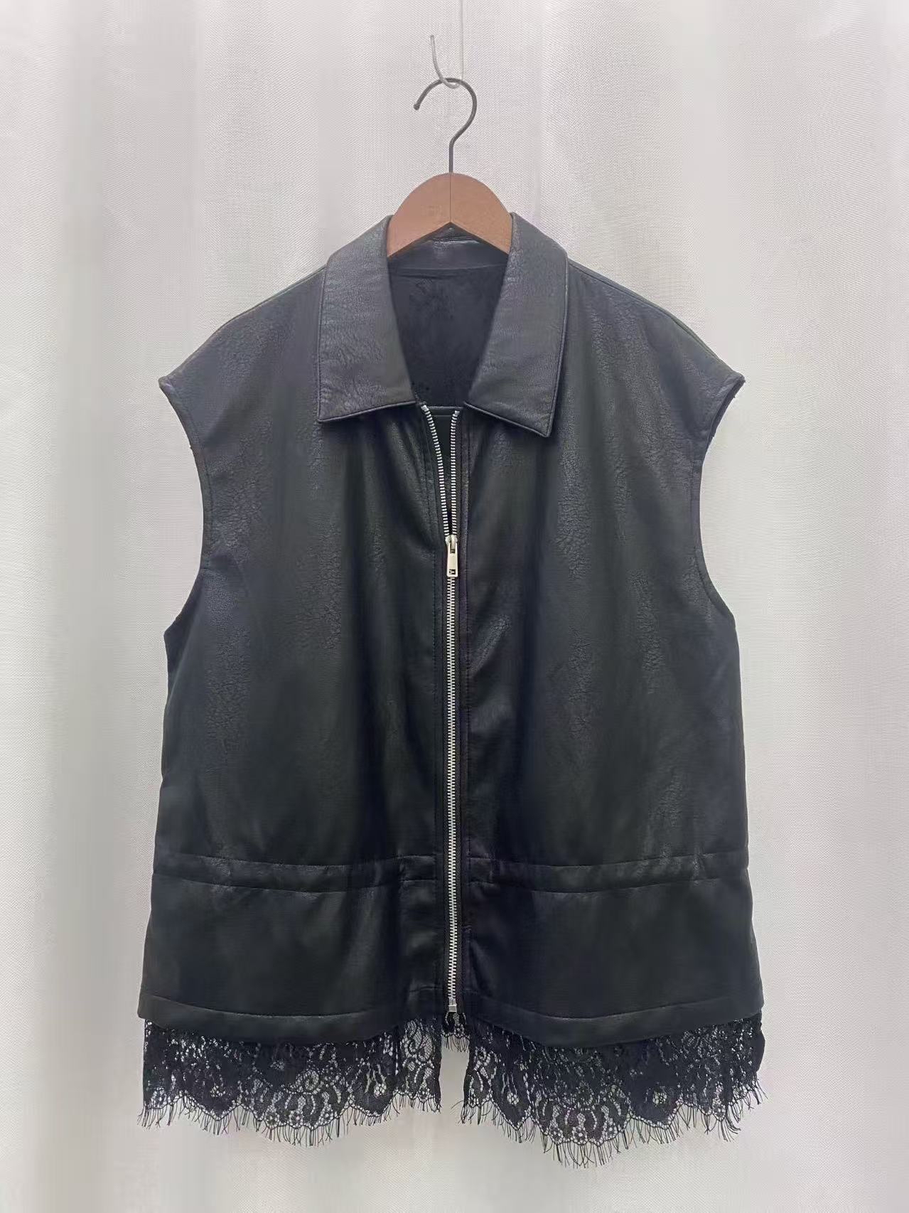 韓國喱士仿皮背心外套 J308 09AQ06350