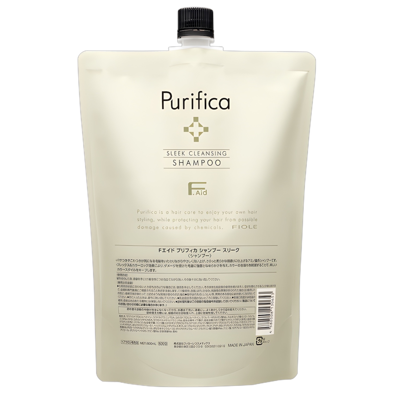 FIOLE F.AID PURIFICA Sleek Cleansing Shampoo 羽潤柔軟清潔洗頭水補充裝 800ml