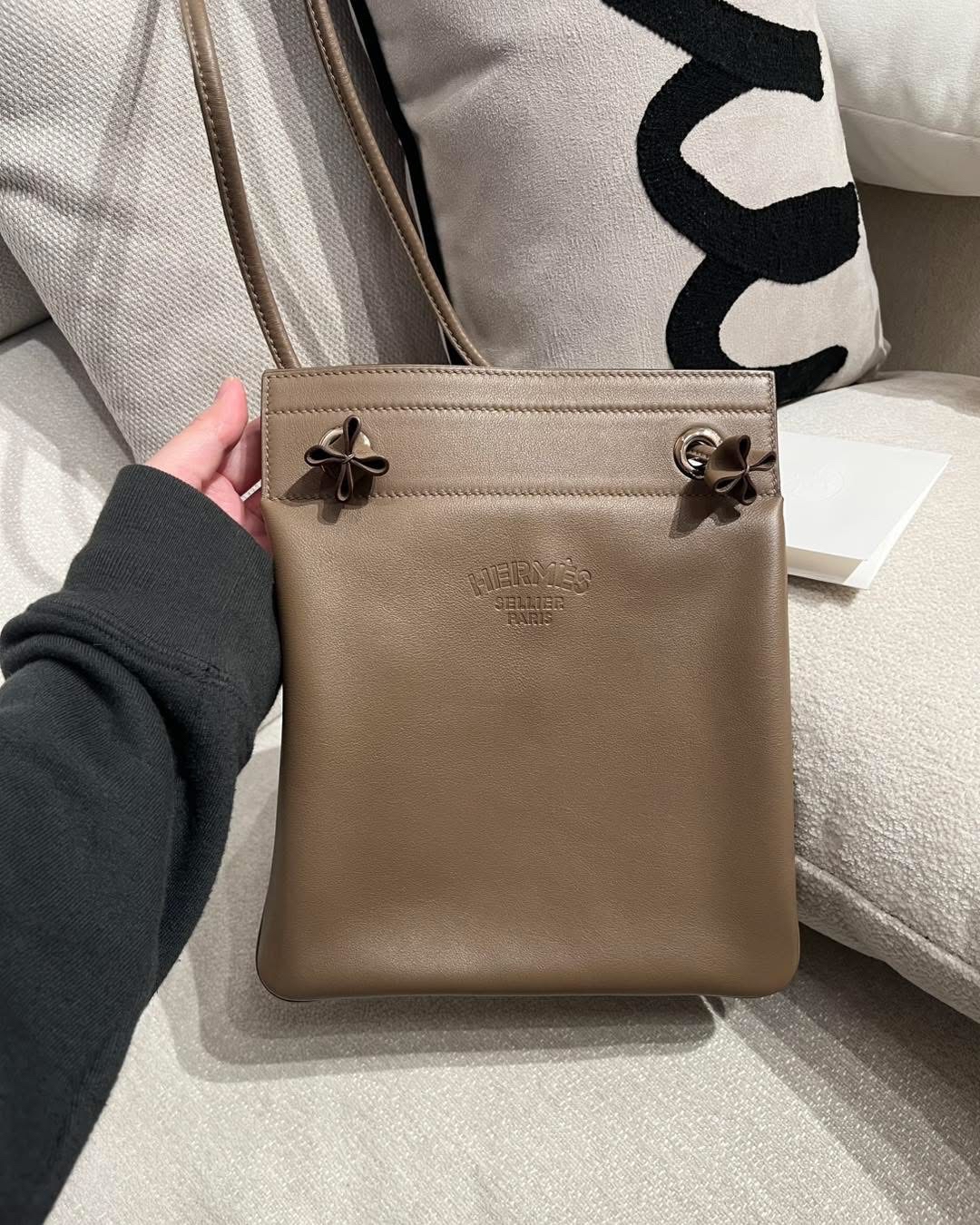 HERMES ALINE 18 STAMP C ETOUPE 100%Authentic 99%new ✅dust bag