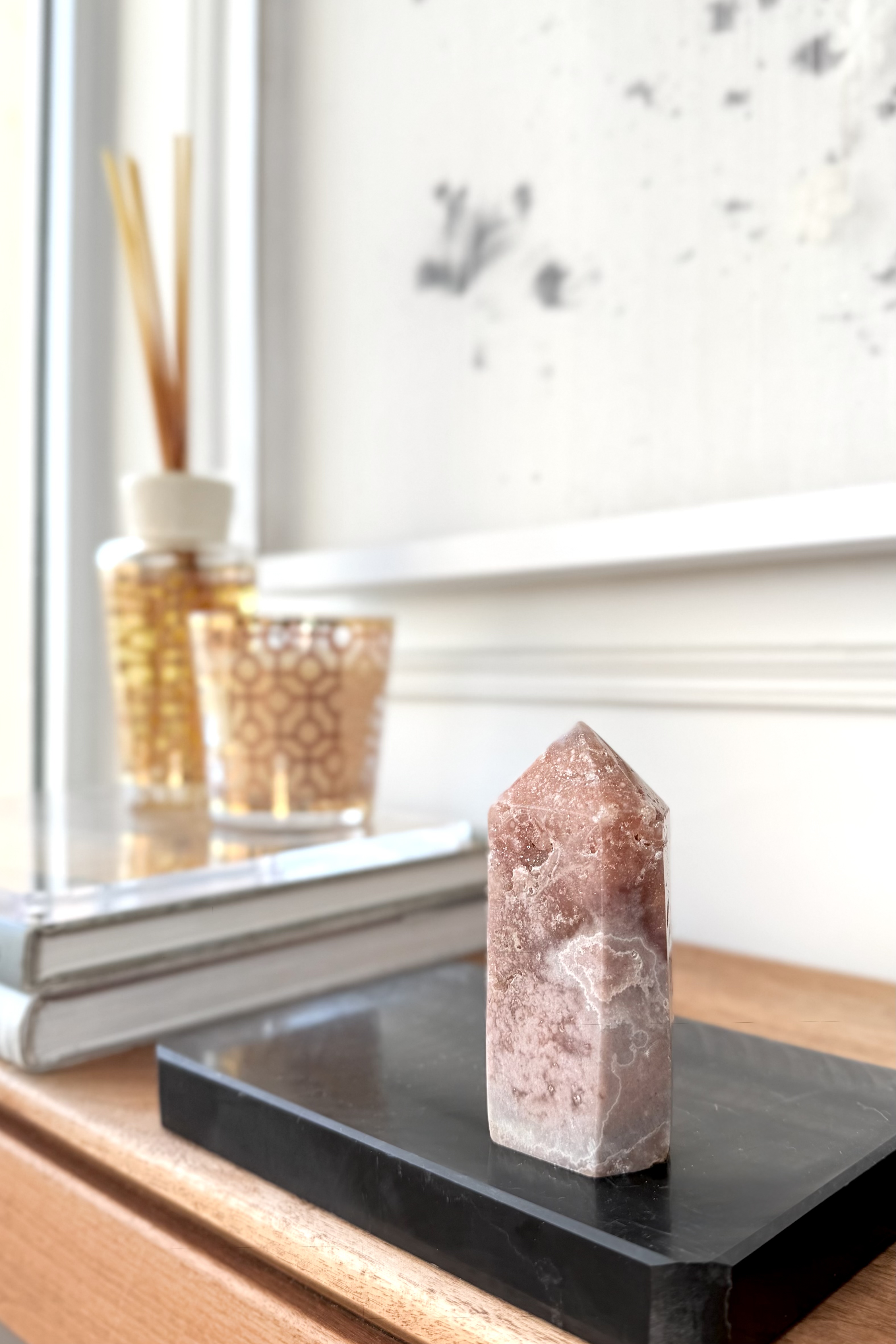 ༒9cm粉紅紫水晶 晶牙六角柱༒ PA.6801C30G19N-RA22*A77