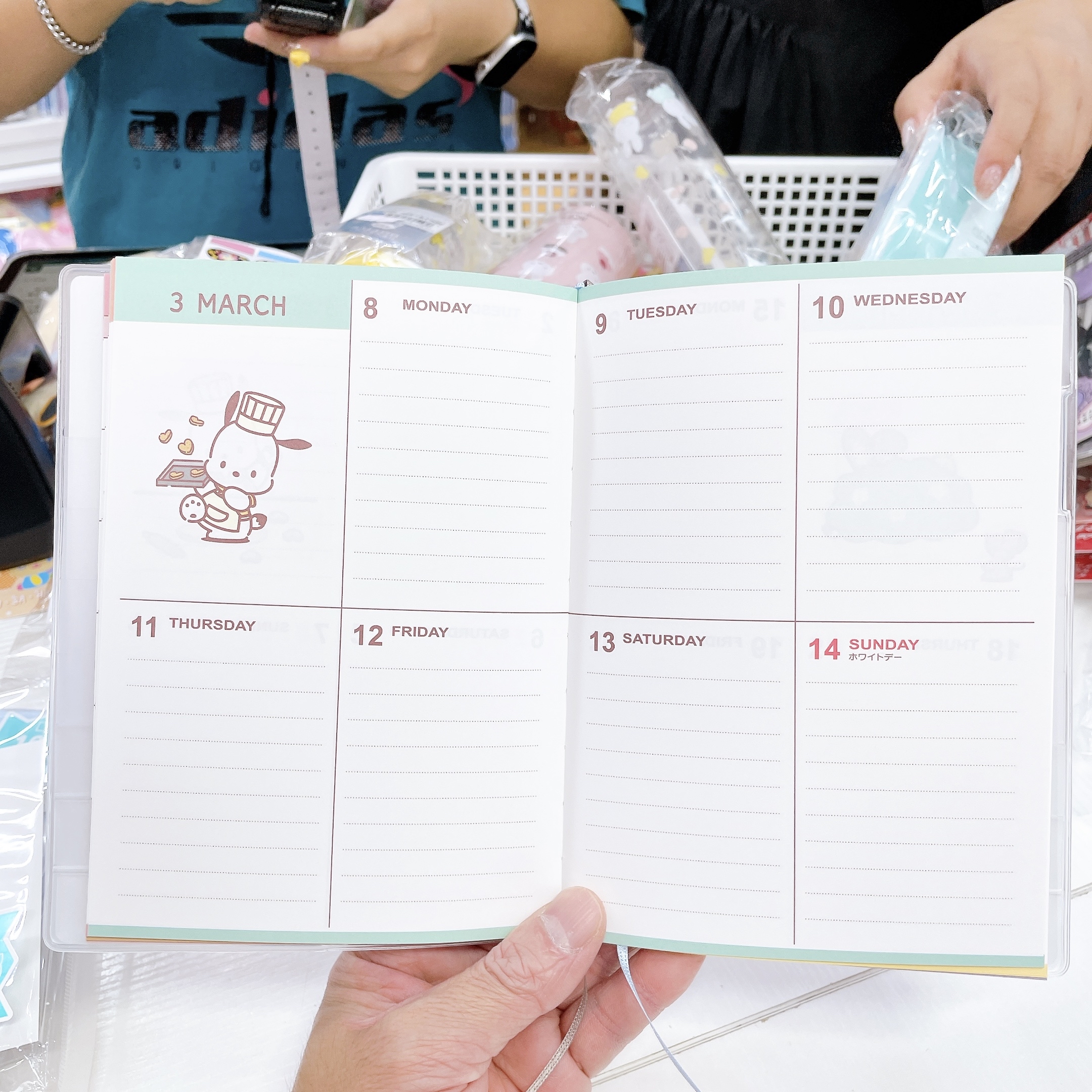 直送日本製造 sanrio  pc狗 2027年schedule book 附送精美貼紙  