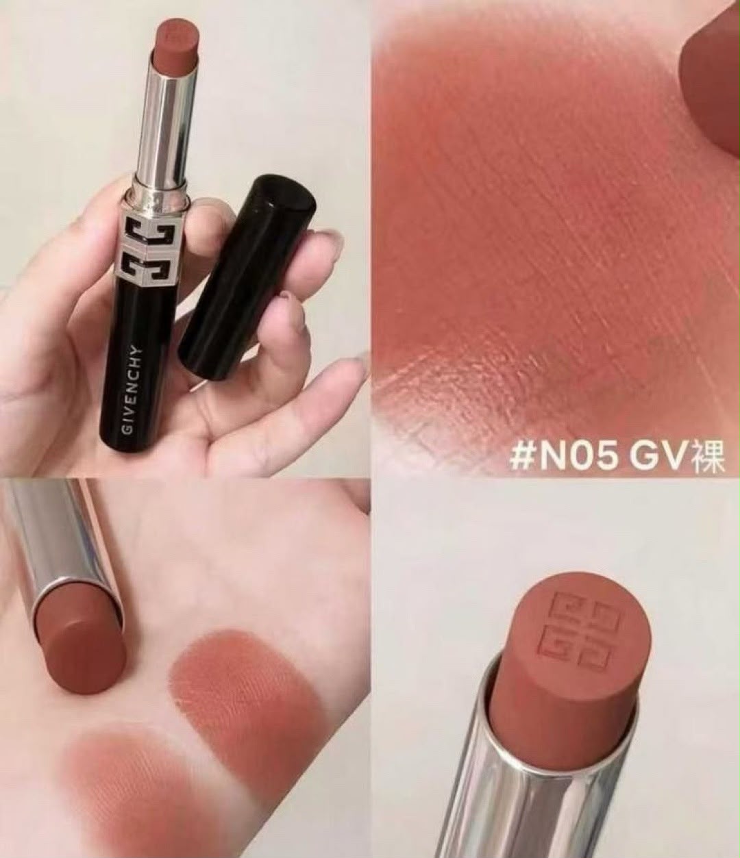 GIVENCHY 紀梵希全新高定絨霧細管口紅唇膏 LE ROUGE VELVET MATTE #N05 GEORGE