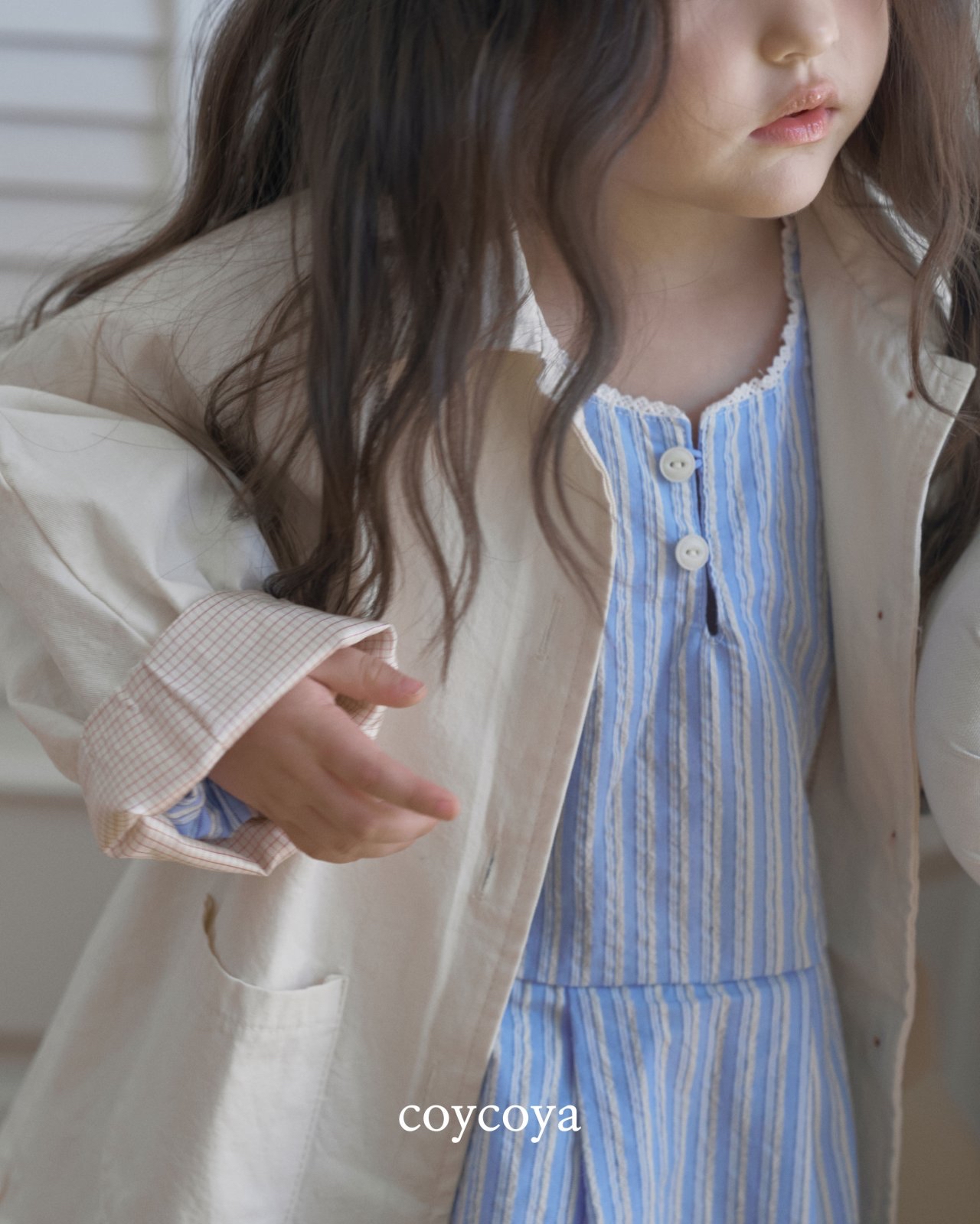 🌸預訂 韓國直送🌸🇰🇷COYCOYA兩色復古格紋內襯開襟外套