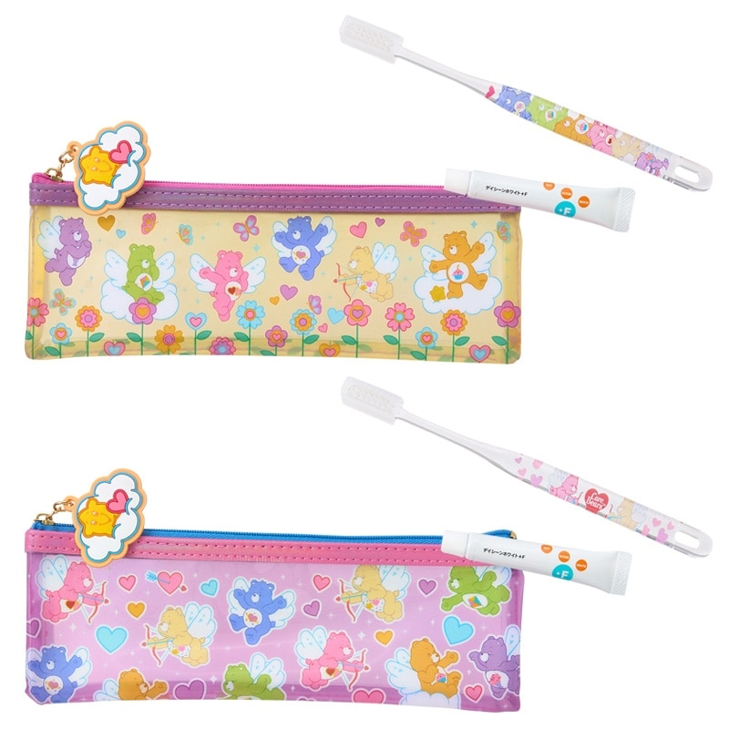 🎀【預訂】天使 Care Bear 牙刷和收納袋套裝 - 花