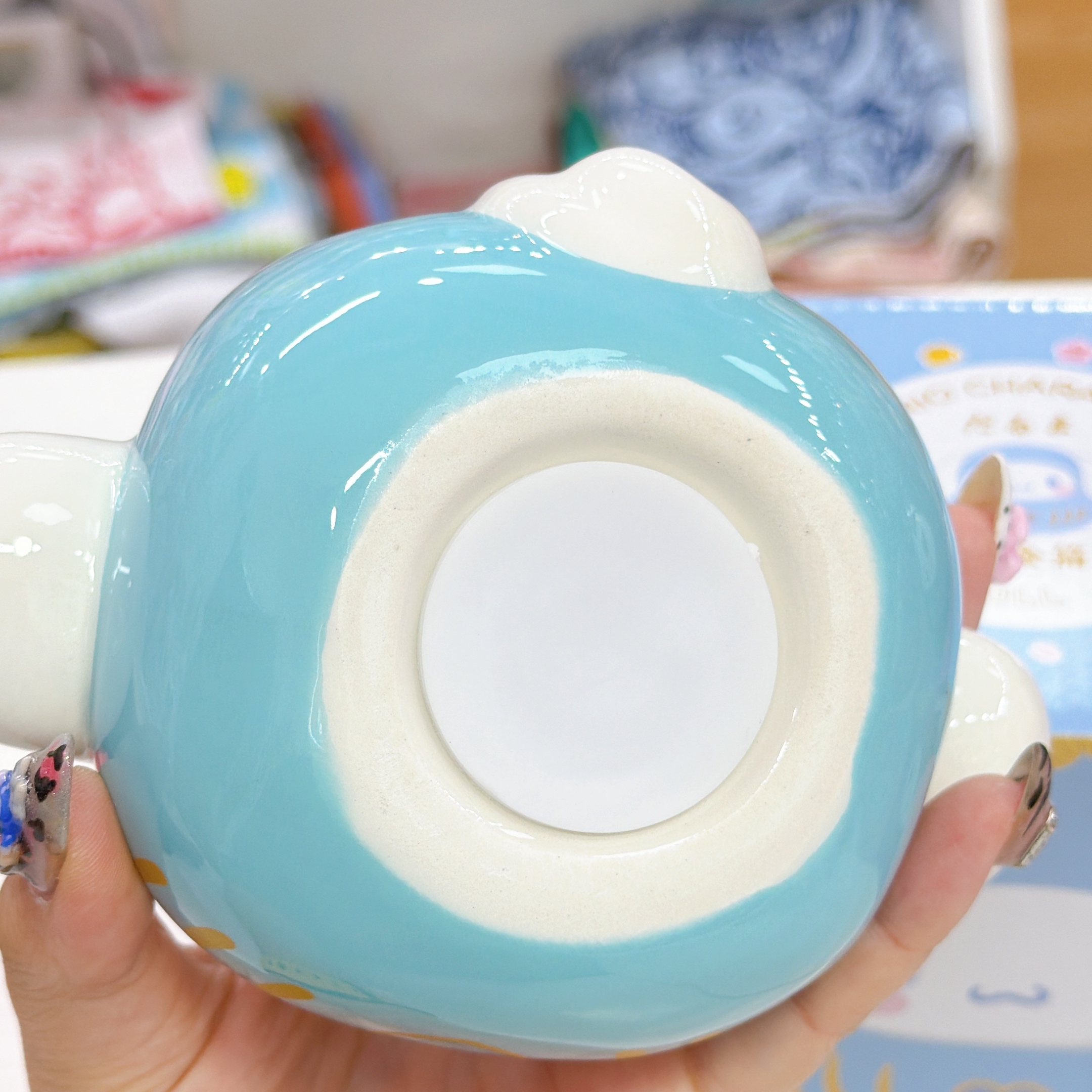 日本直送Sanrio melody kuromi 肉桂狗新款達磨陶瓷錢甖