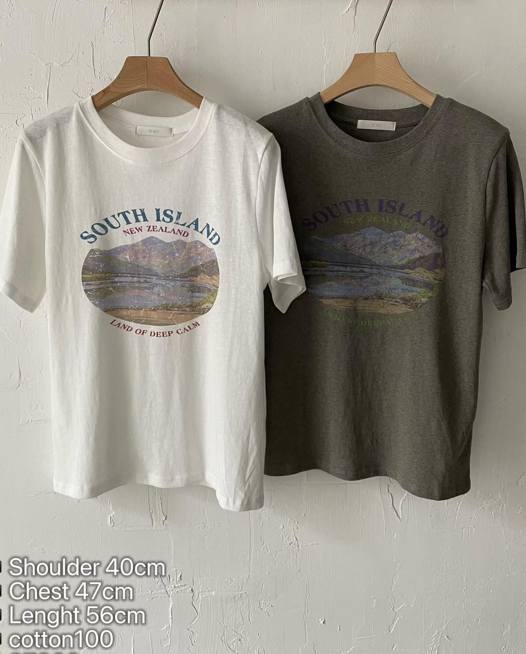 South Island print tee