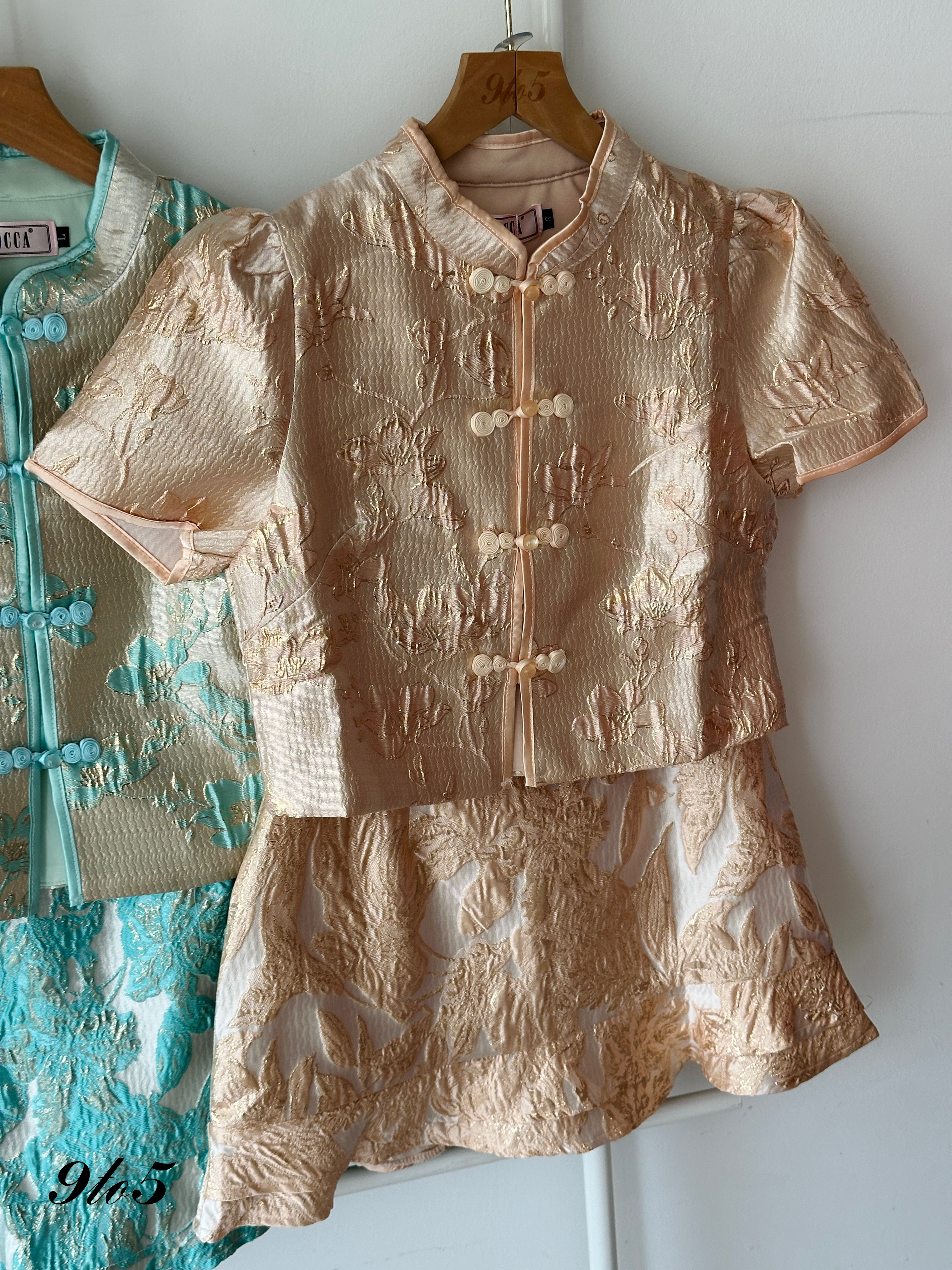 D2319 Cheongsam Matching Set - 3 Colors