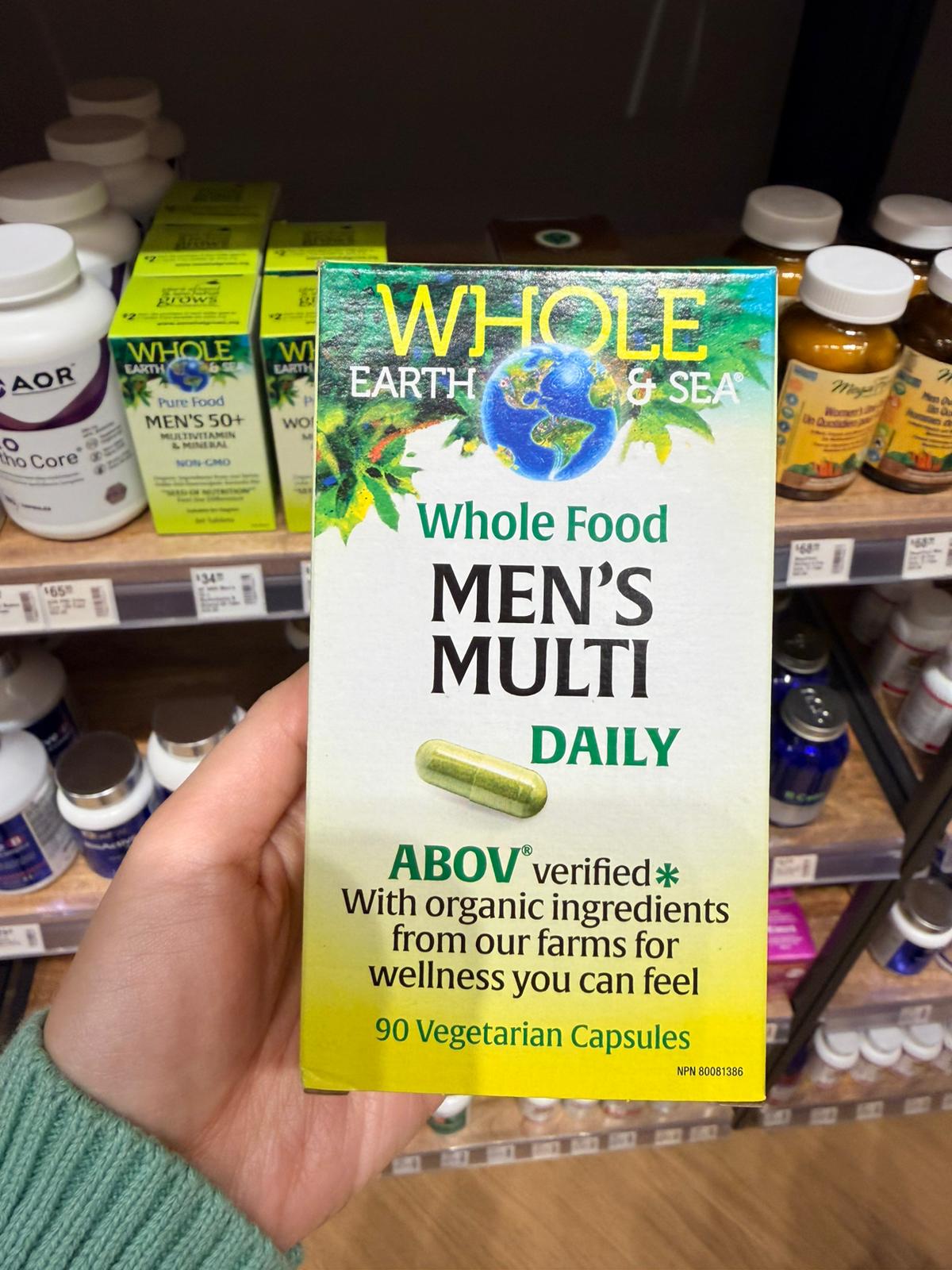 Natural Factors 男性全植物有機多種維他命膠囊 90粒