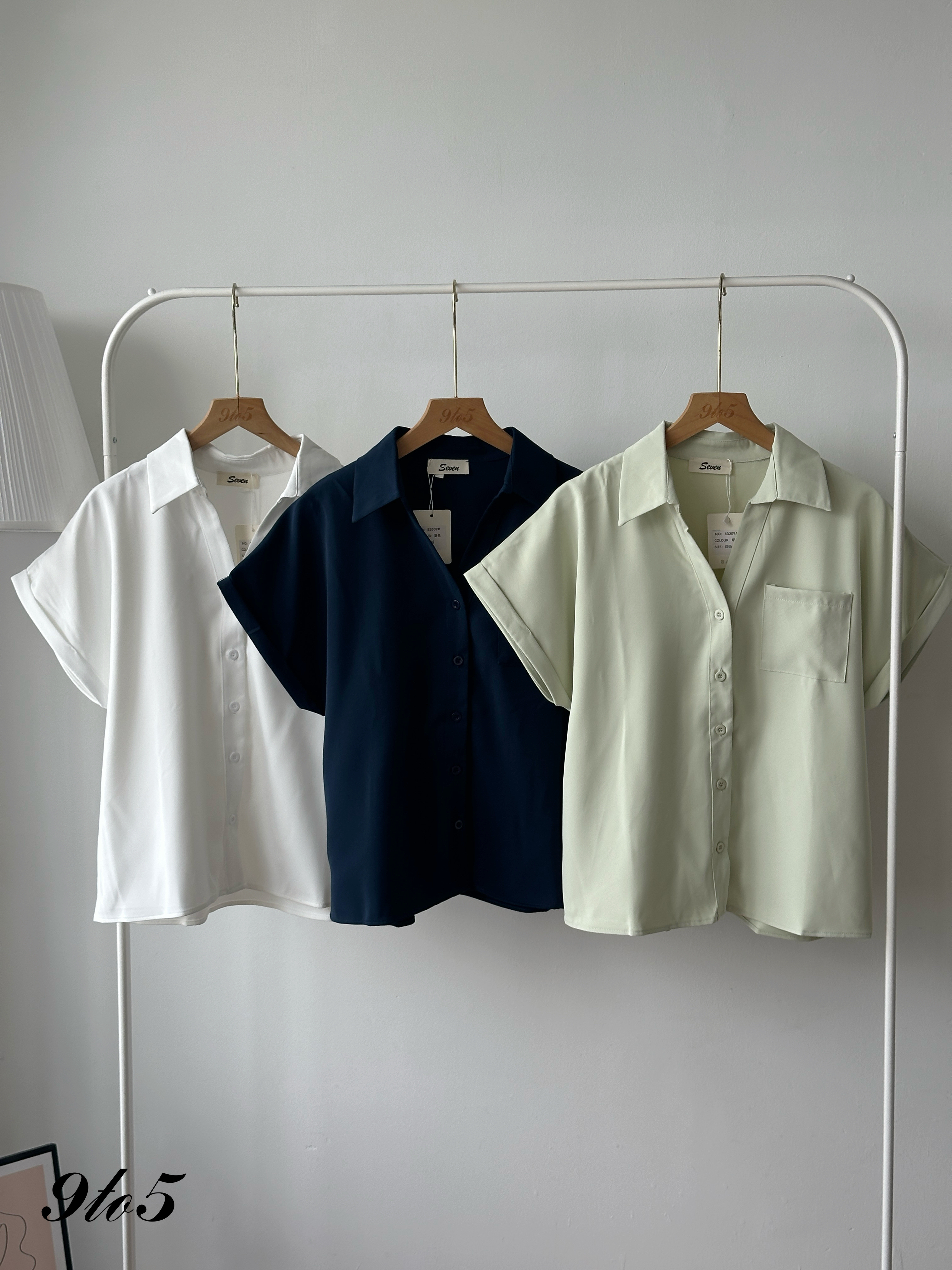 T4336 Cape Sleeve V Neck Shirt - 5 Colors 