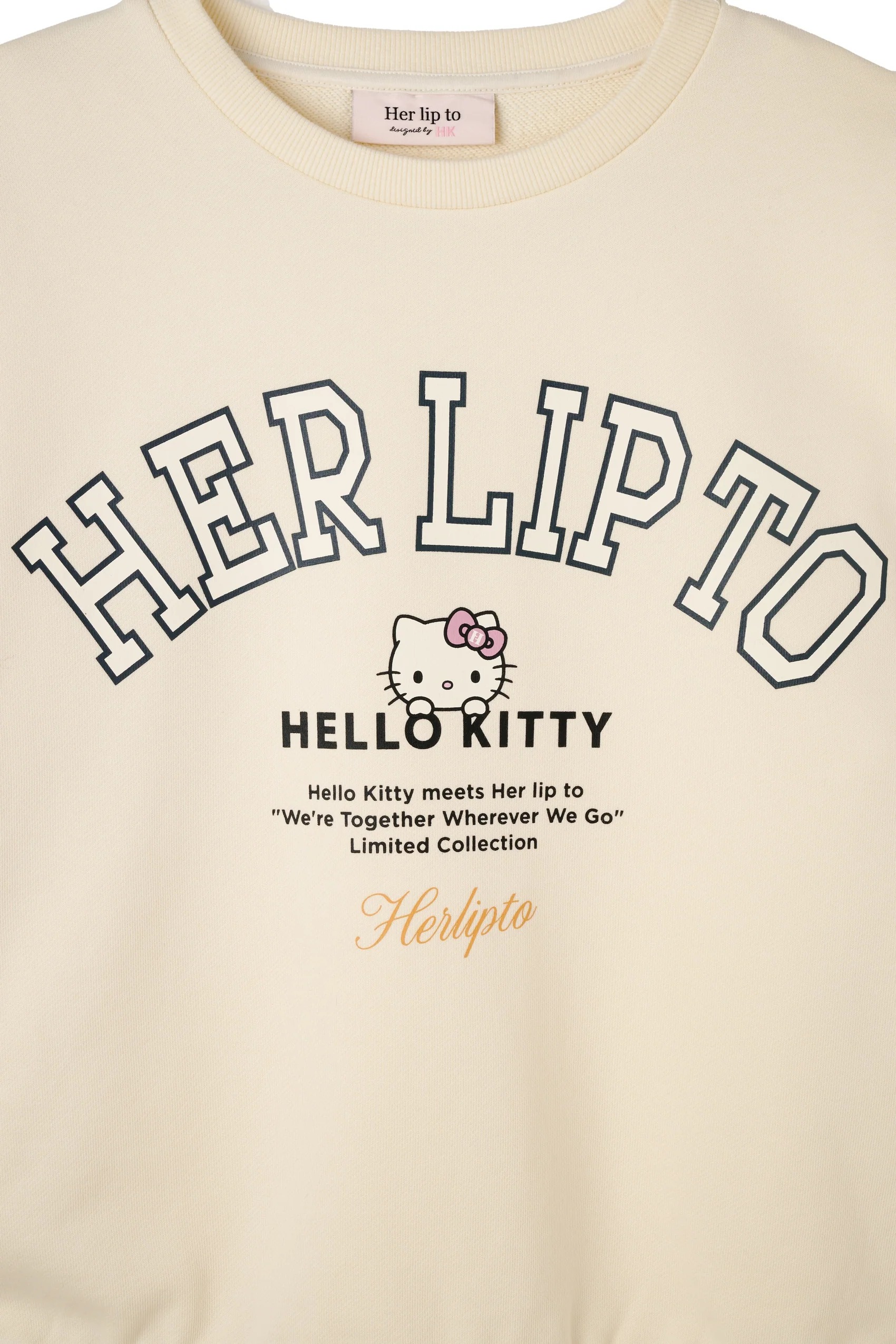 🎀【預訂】Her lip to × Kitty Sweatshirt W