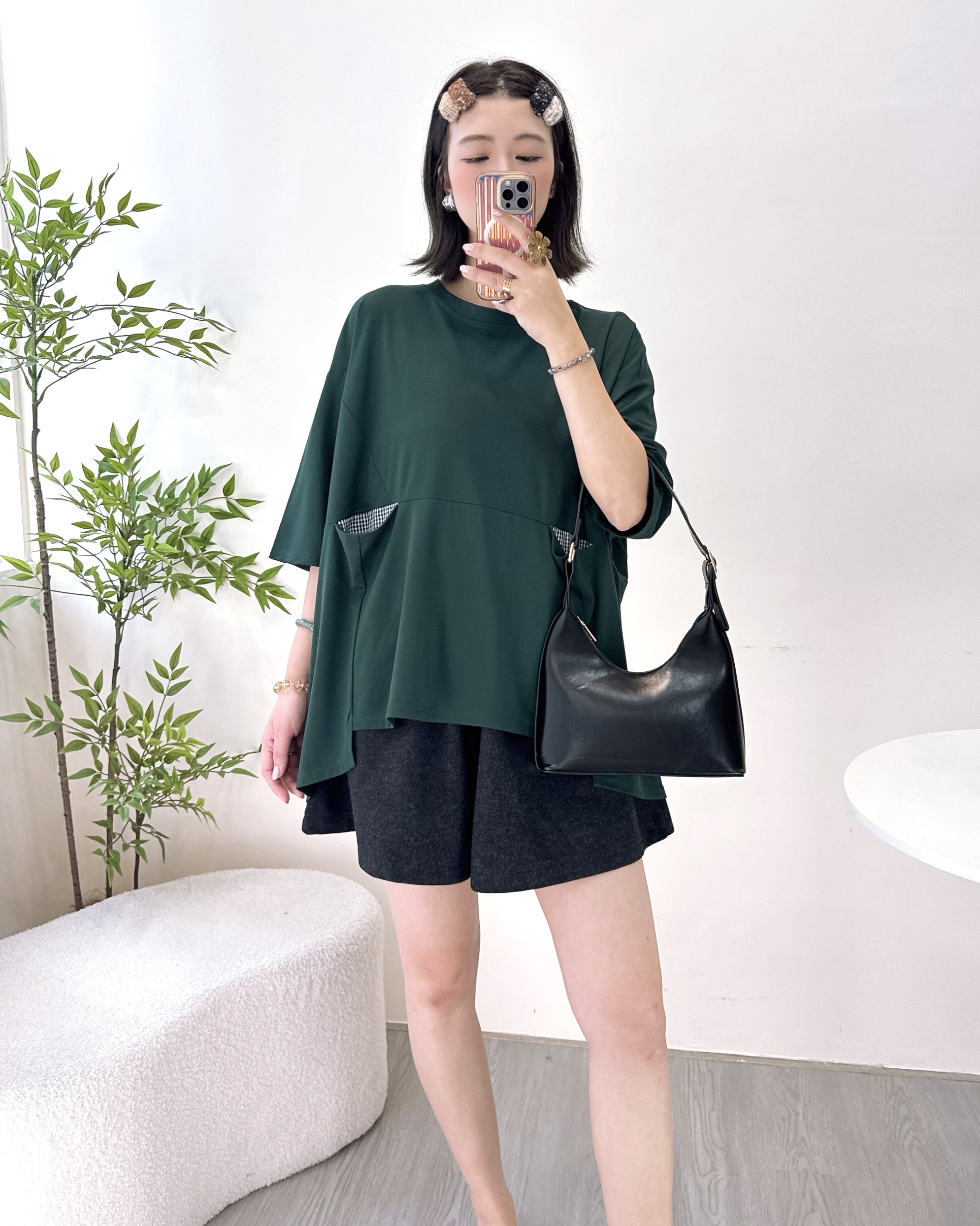 滑嘟嘟免燙冰絲牛奶棉上衣 3色