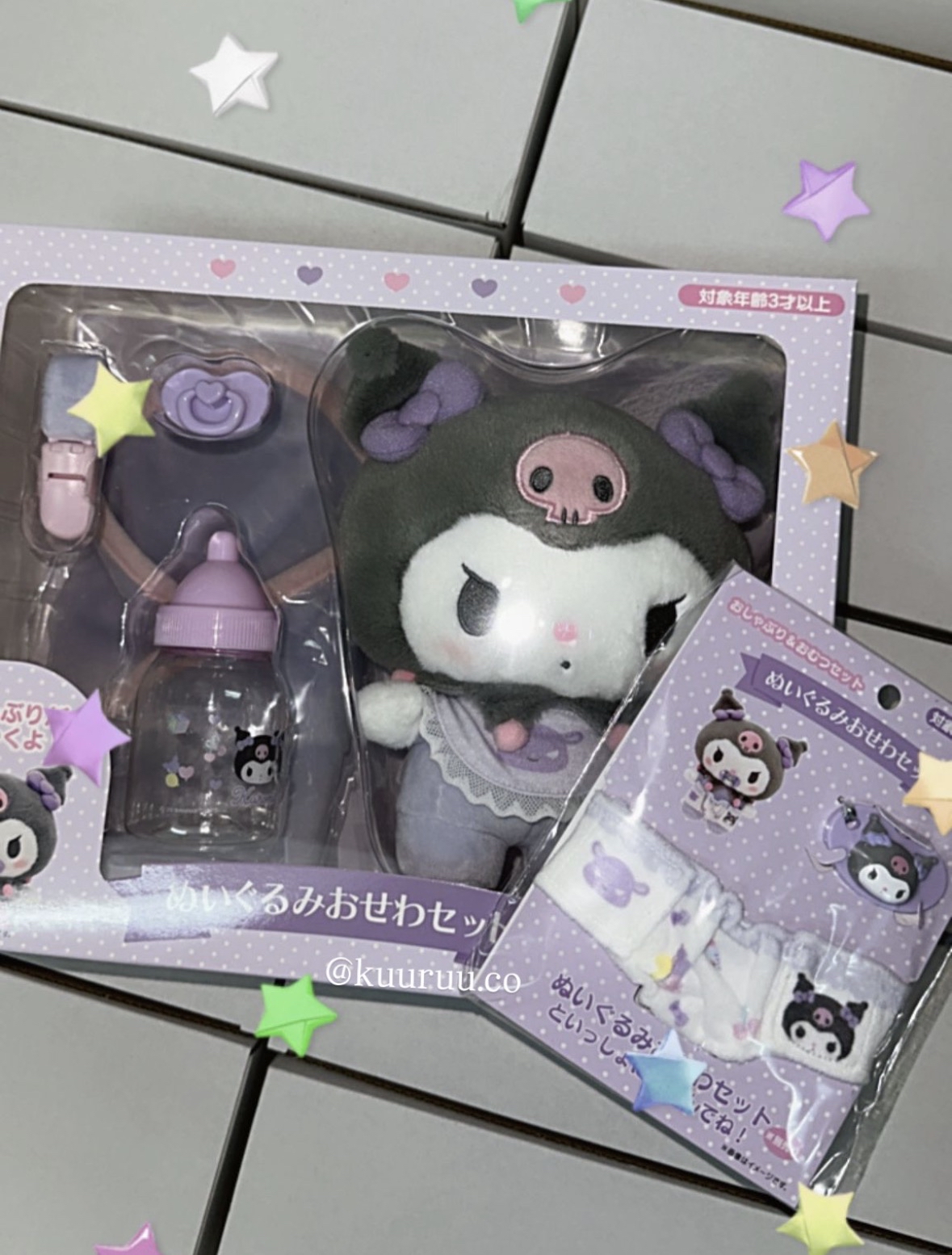 現貨｜日版 KUROMI X 巴庫/monchichi系列商品💜