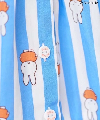 🇯🇵預訂 日本直送🇯🇵Apres les cours x Miffy系列兩色人物滿印條紋翻領連身裙