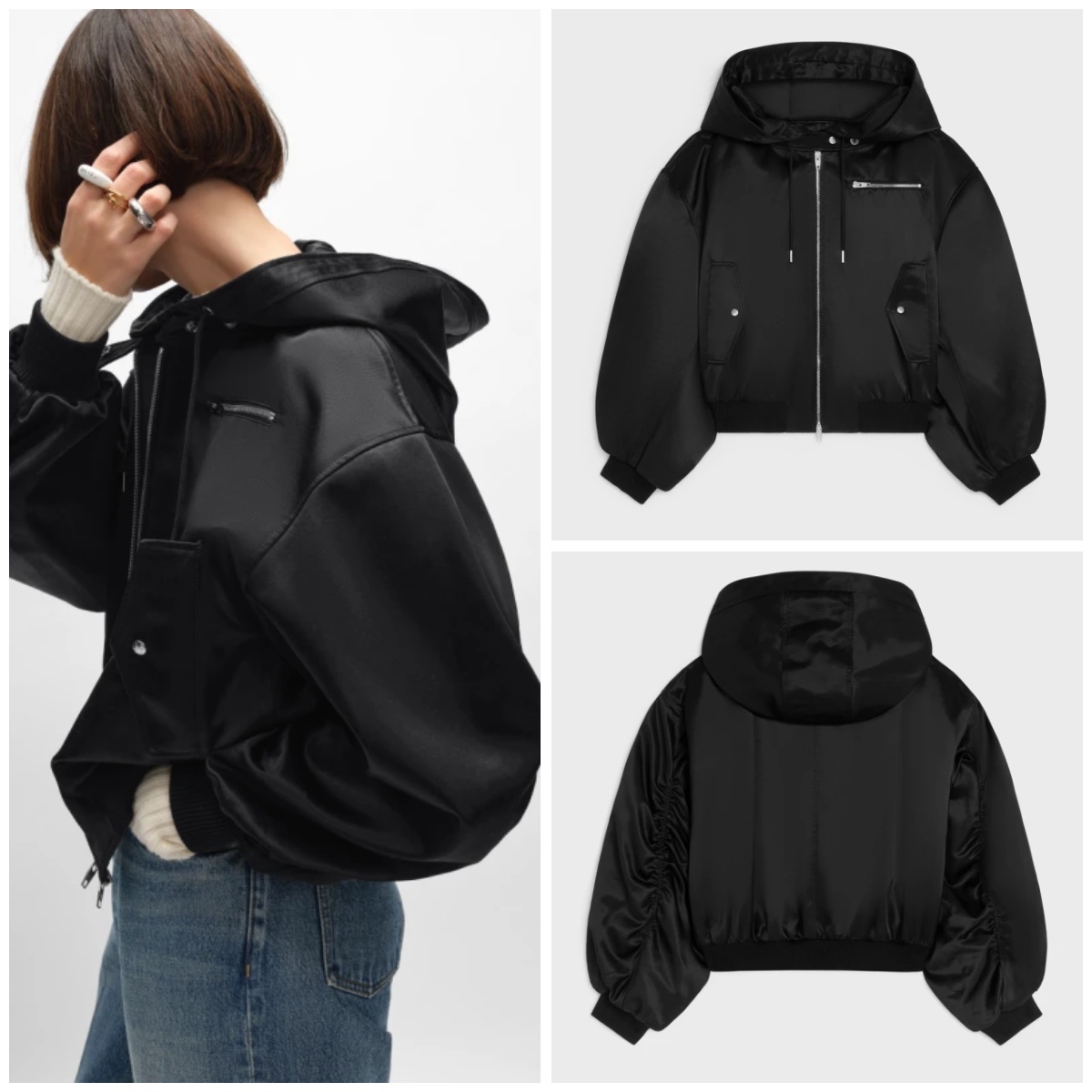 CELINE 連帽飛行員外套