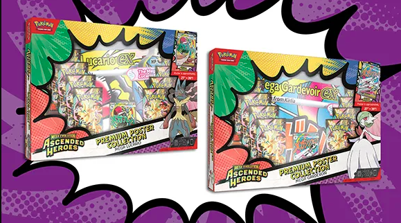 Pokémon TCG Mega Evolution - Ascended Heroes Premium Poster Collection (1 pair)
