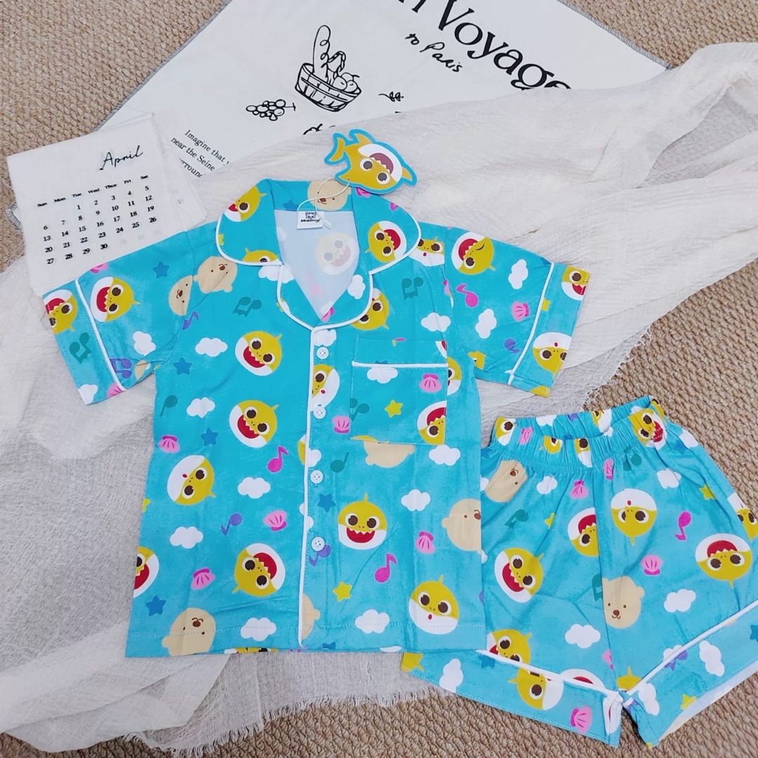 A0175 Baby Shark涼感睡衣