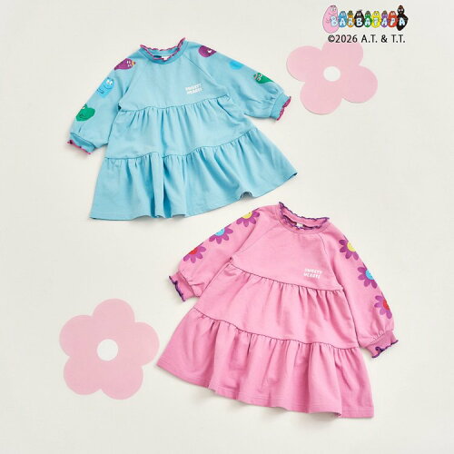 🆕【⭐訂購⭐】🌀 🇯🇵 日本直送 #Barbapapa 荷葉邊層疊連身裙［2款選］🌀 [ELIA-0169] [261023]
