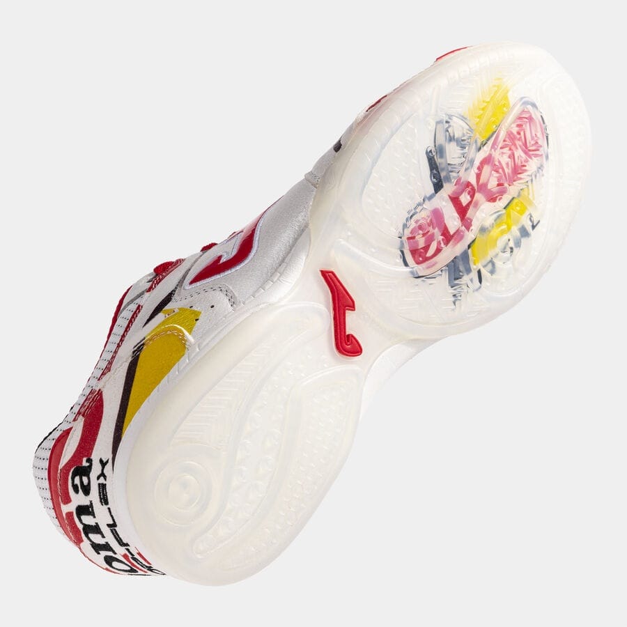 Futsal Shoes Top Flex 26 Indoor El Pozo White Red