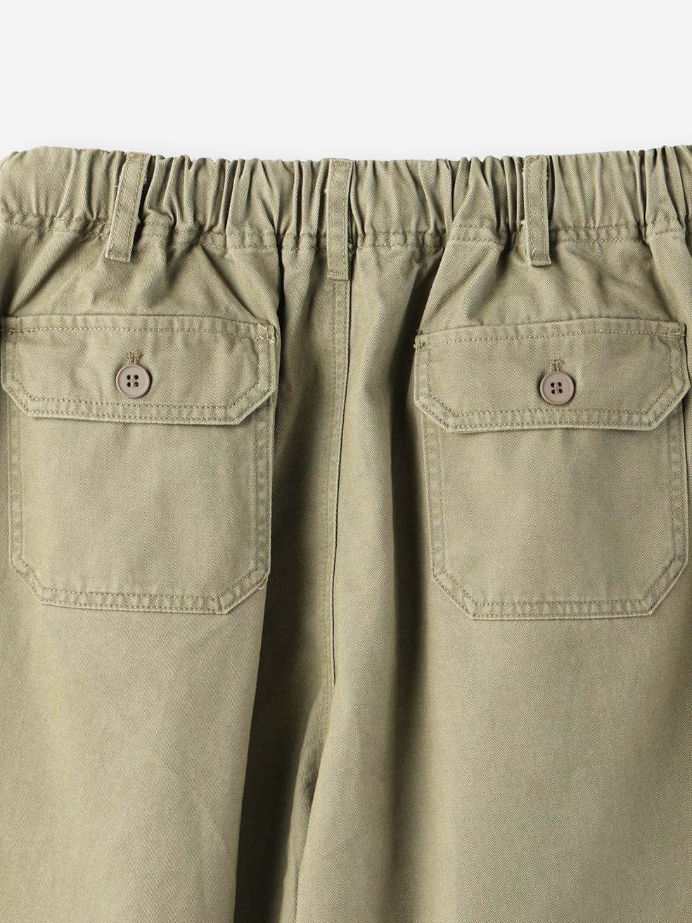 Drawstring Cotton Cargo Shorts