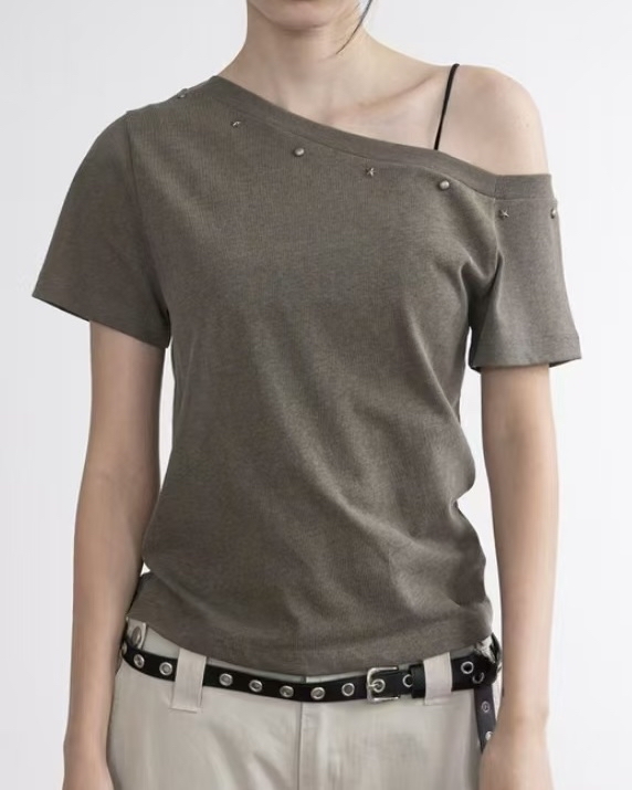 luna pigment stud t-shirt