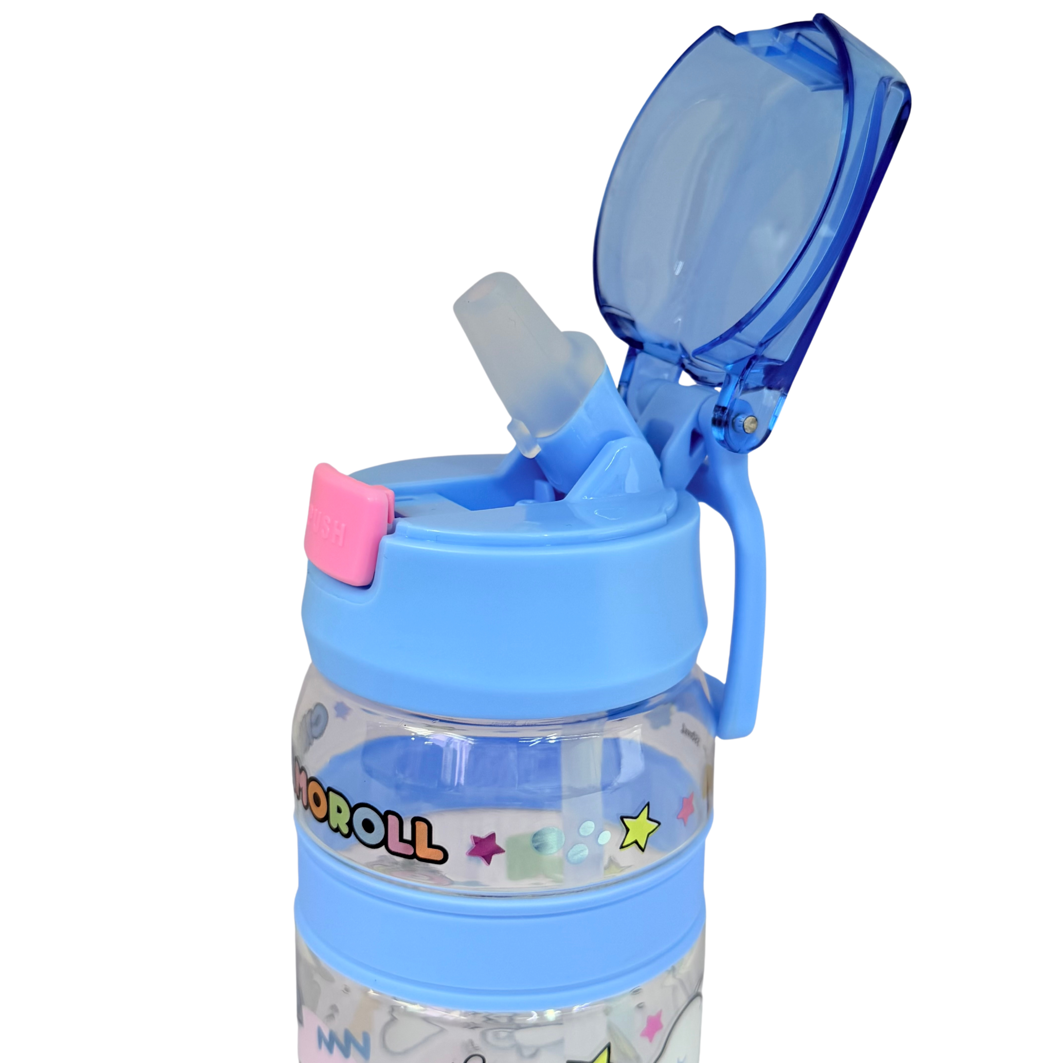 Cinnamoroll 550ml BPA & BPS Free Water Bottle w/ Straw & Neck Strap 膠水樽連飲管