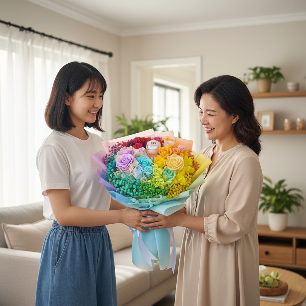  👉🏻乾👈🏻丨2026母親節花束丨永不凋謝花束丨乾花花束丨中花束丨打卡花束丨花師奶花束丨母親節乾花束