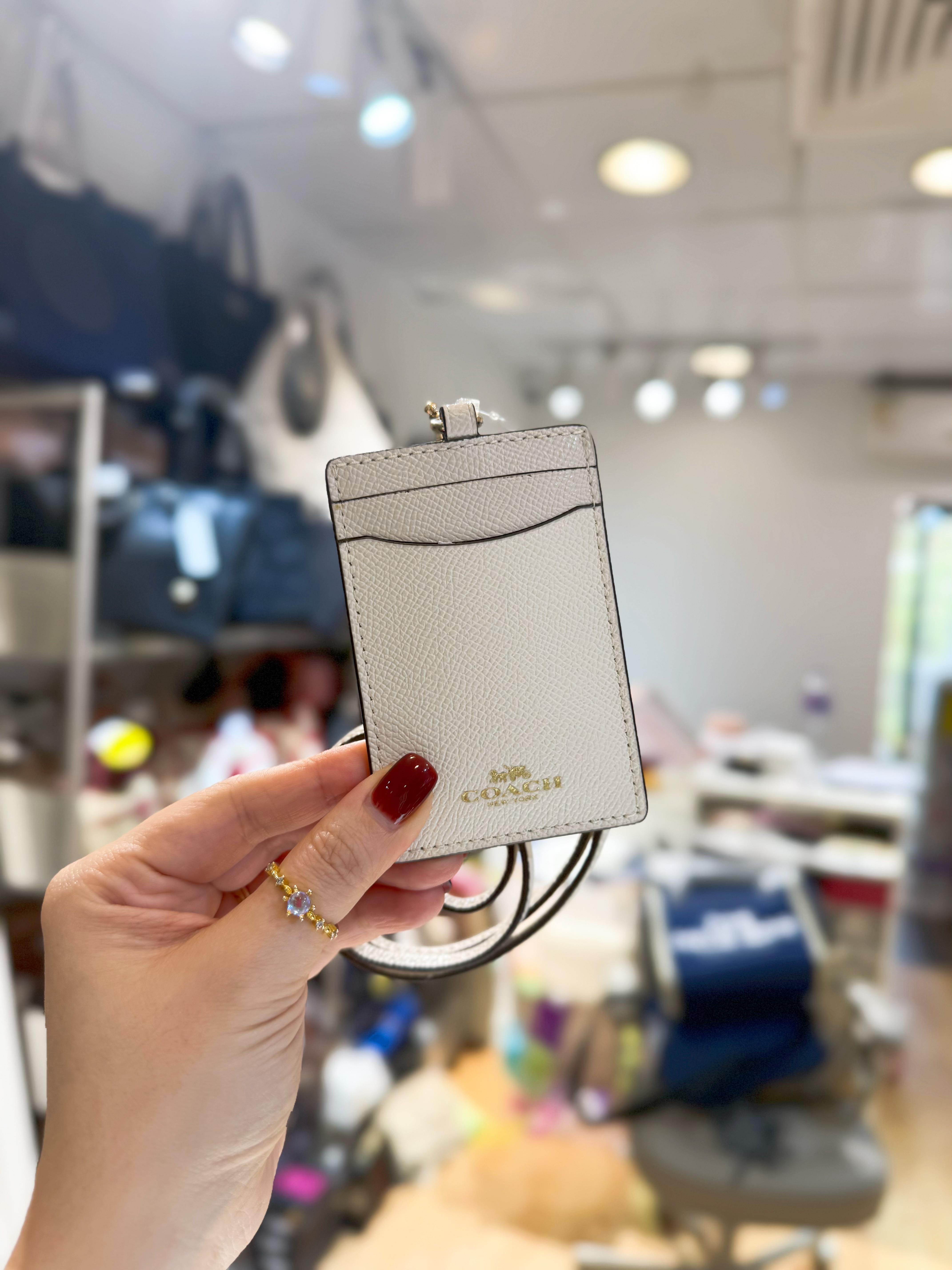 Coach lanyard card sf/w