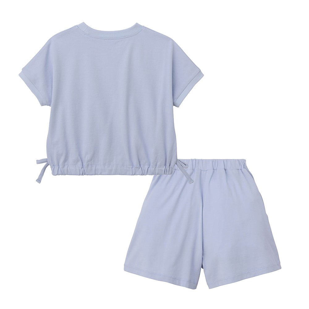 🆕【⭐訂購⭐】🌀 🇯🇵 日本直送 GITA 褶邊緞帶下擺Tee+短裙褲 套裝［2款選］🌀 [ELDA-0096][260510]