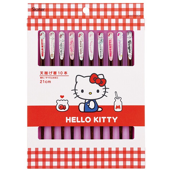 【⭐訂購⭐】 🇯🇵日本直送🌀#Skater 卡通人物 天然木質 防滑筷子[10支裝] 🌀[PLBD-0118][260325]