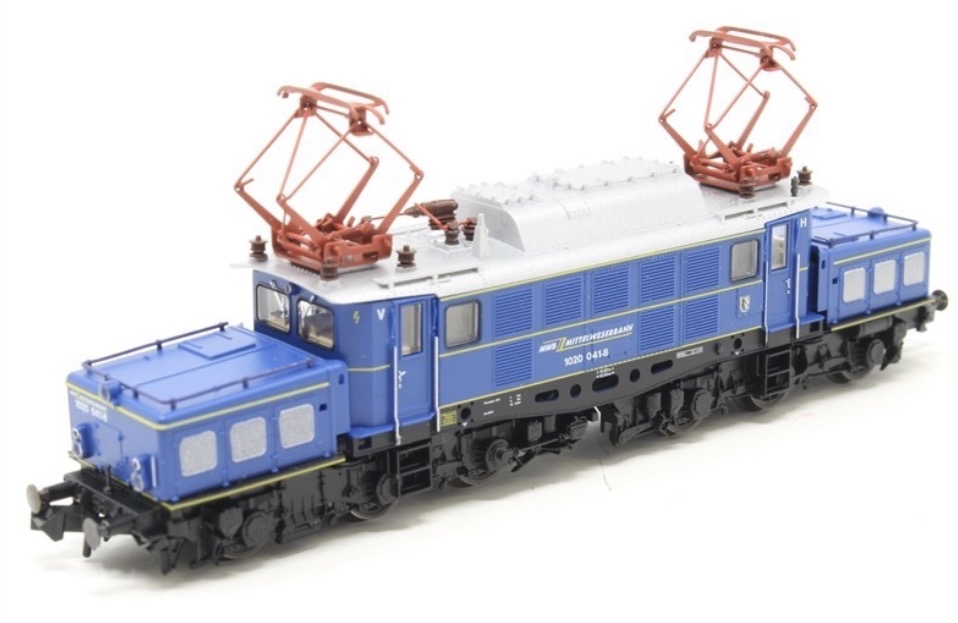 藍色 BR 1020 附威尼斯辛普倫東方快車火車套裝 3 件/套 Spur-N 全新Blue BR 1020 w/ Venice Simplon Orient Express train set 3pcs/set Spur-N NEW