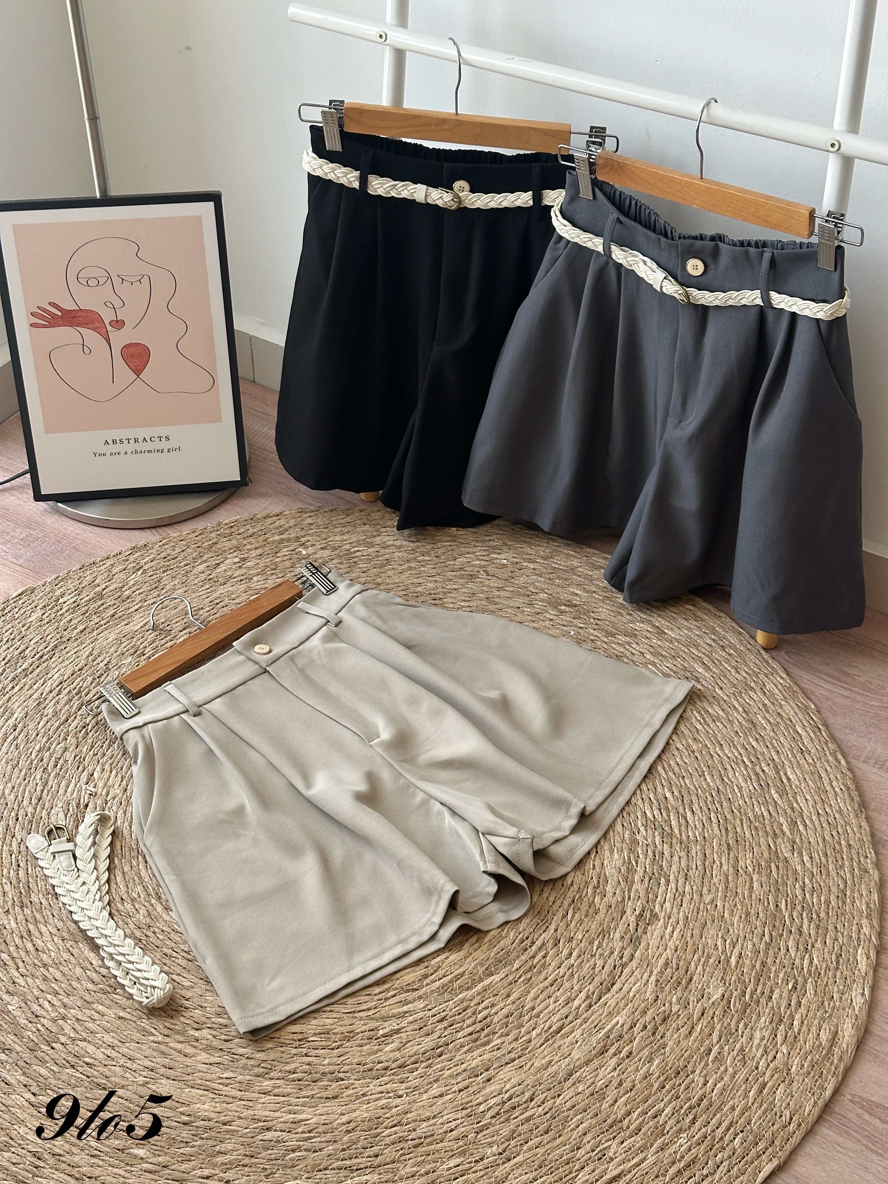 S1940 A Line Short Pants - 3 Colors 