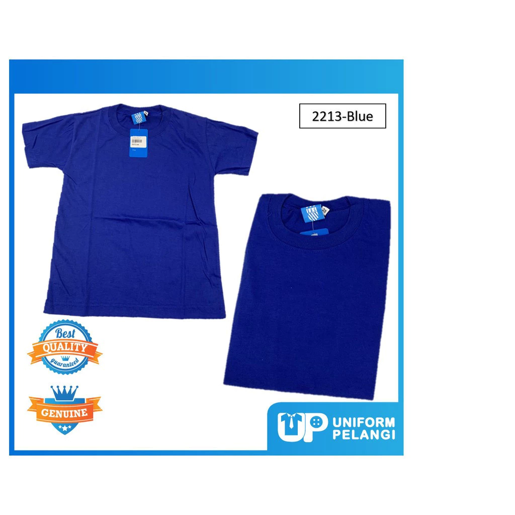 Tshirt Baju Rumah Sukan Lengan Pendek Warna Merah Biru Kuning Hijau Round Neck Sekolah Rendah to Menengah