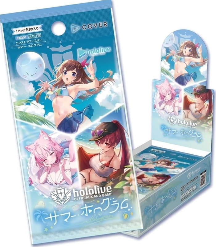 hololive OFFICIAL CARD GAME 第1彈 額外補充包 - 【hEB01】Summer Hologram(原盒)