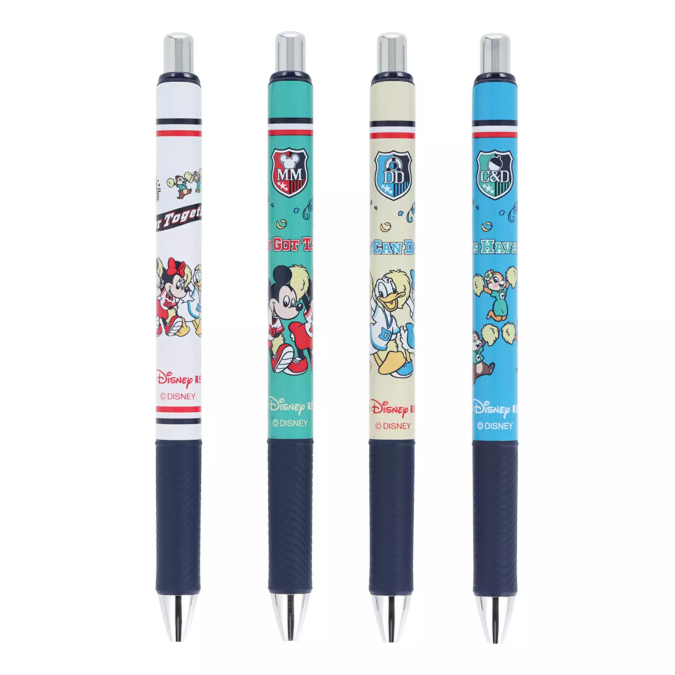 現貨｜【日本 Disney Store 限定】一套4枝 Mickey & Friends 米奇與朋友 日本製 Pentel EnerGel 0.5mm 啫喱筆 075429