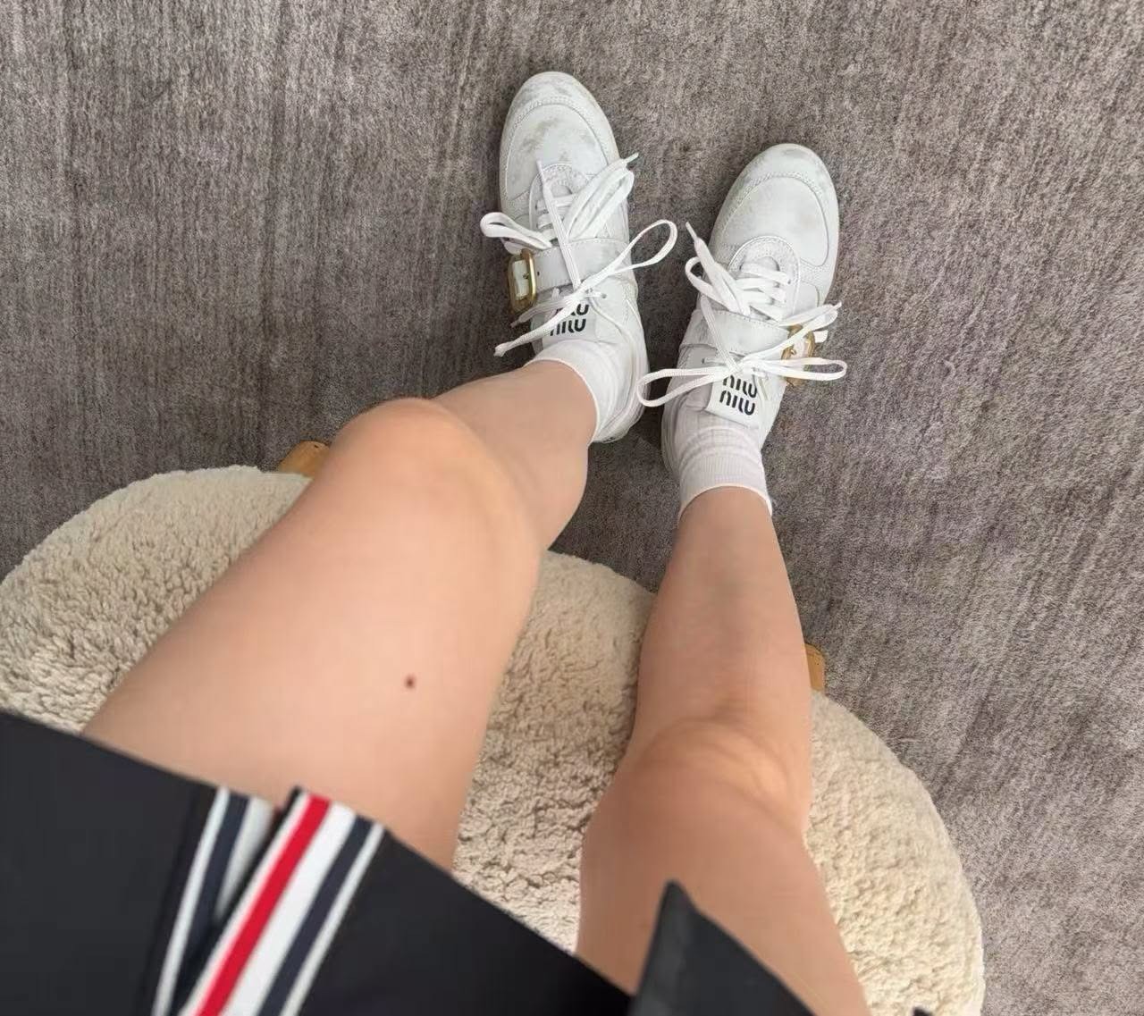 【頂級原單】Miu Miu Gymnasium leather sneakers 皮革運動鞋德訓鞋