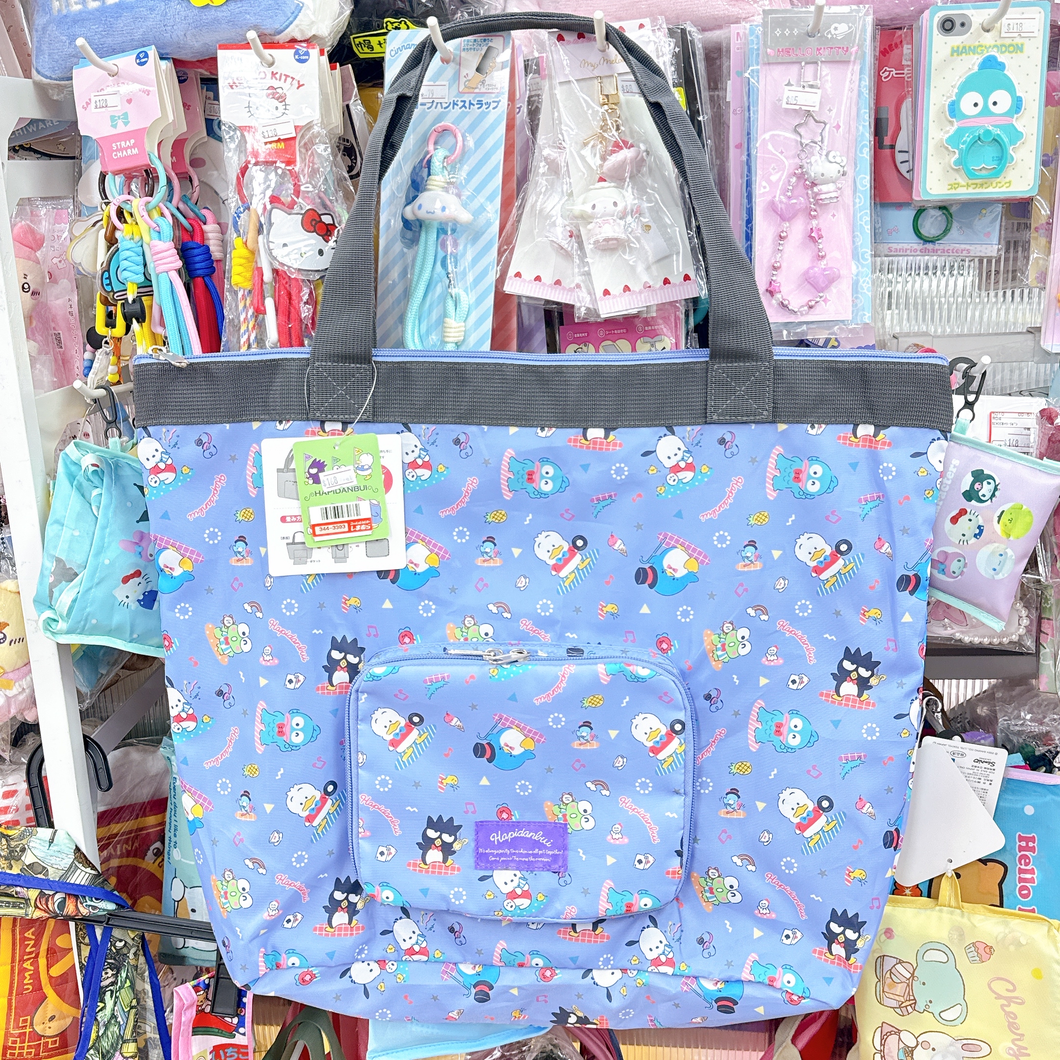 日本直送日本版Hapidanbui 可收納 環保袋 旅行喼袋兩用