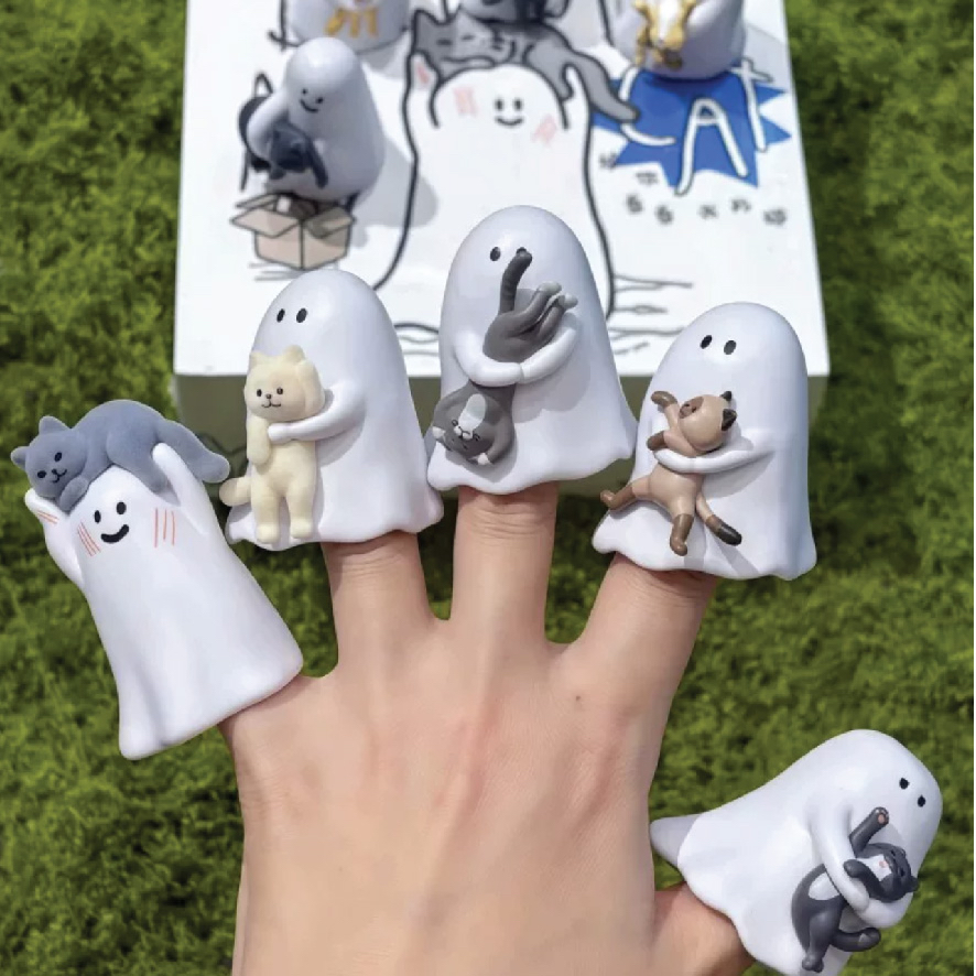 Ghody貓幽靈夜光公仔