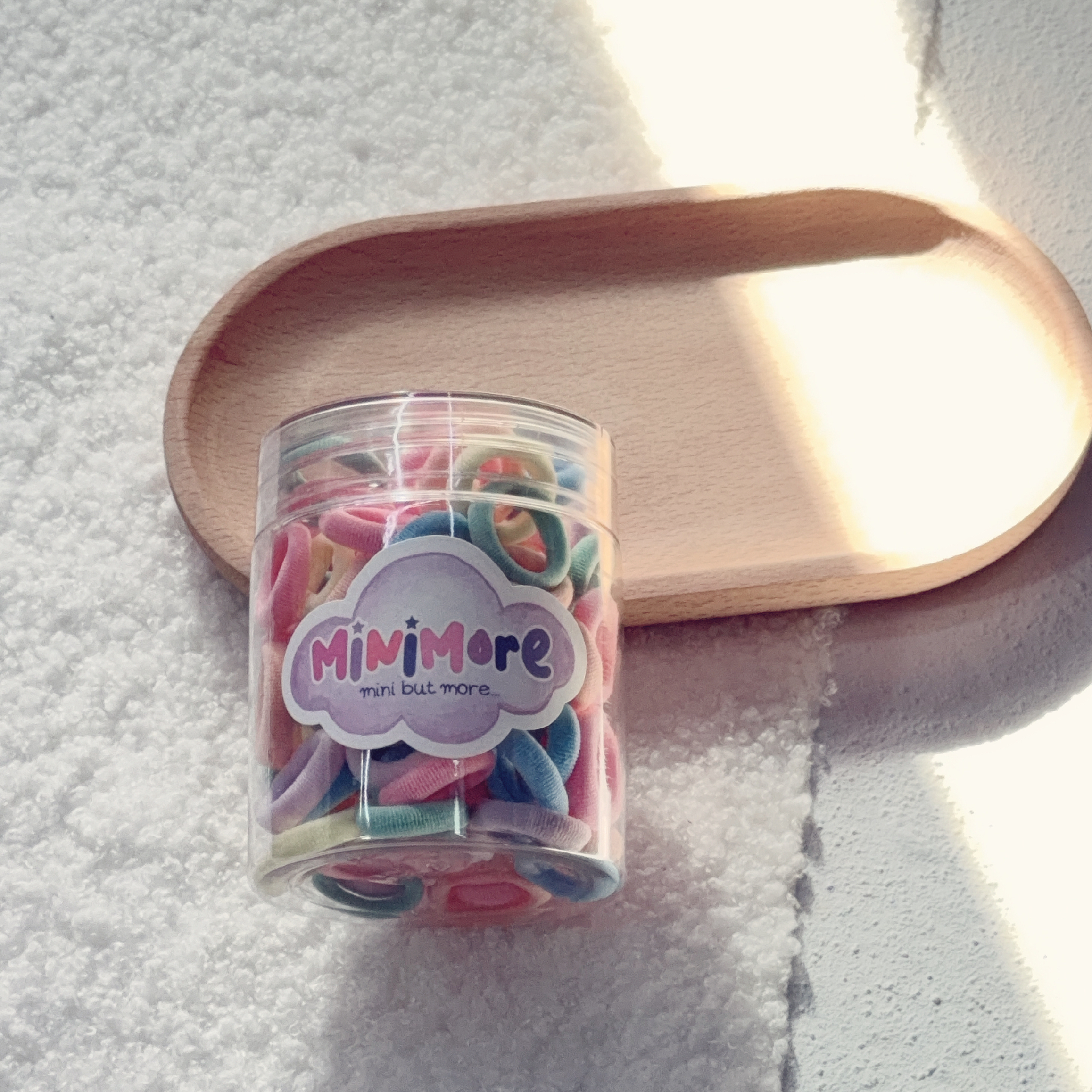 Basic mini hair tie (Pastel) 迷你彩色(粉彩)軟糯髮圈