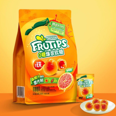 山姆會員商店 - Frutips Zero-Sugar Gummy 趣滿果糖爆漿軟糖 零糖軟糖 血橙味 450g 平行進口