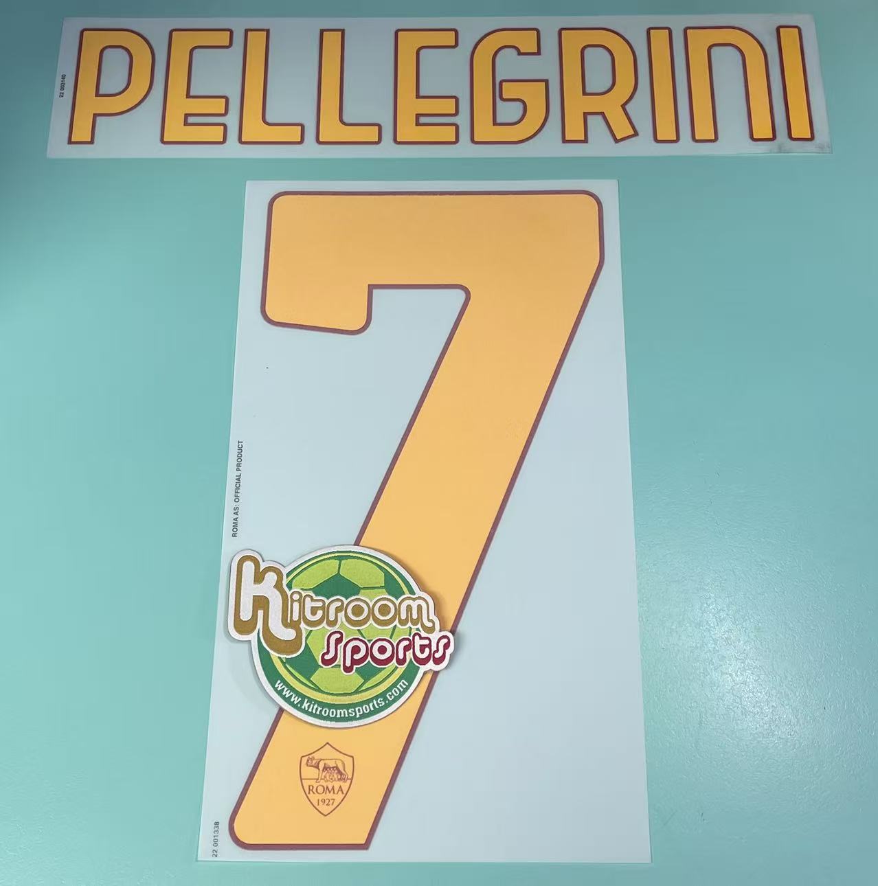 2021-23 Roma Home Nameset #7 PELLEGRINI