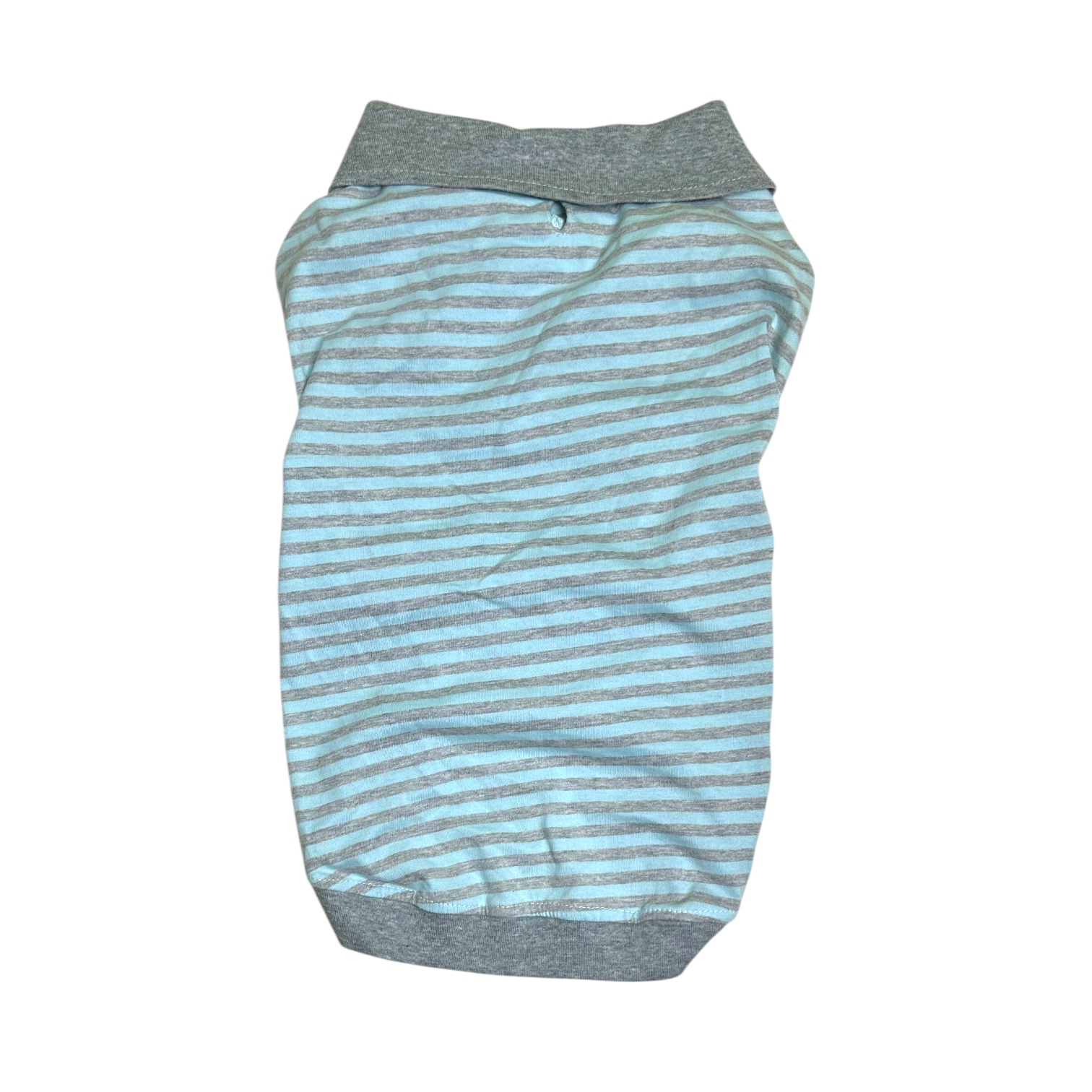 S553GB 條子POLO TEE-灰藍 Grey Blue