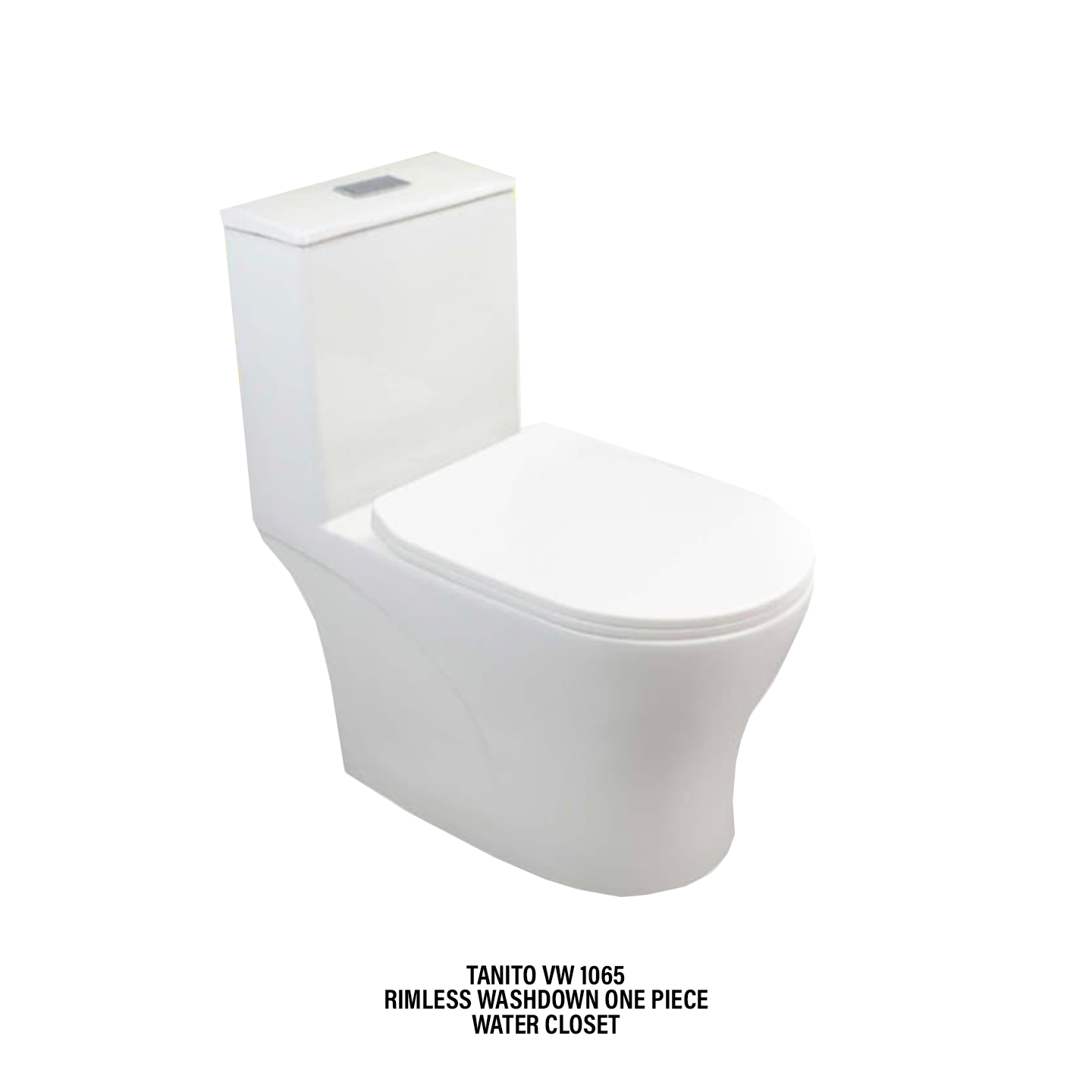 Tanito 5 In 1 S Trap Washdown Rimless One Piece Water Closet Suite Package Toilet Bowl (Vw1065S#) MTP08