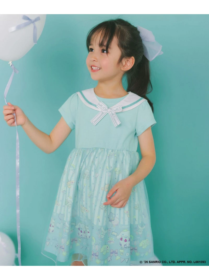 🆕【⭐訂購⭐】 🇯🇵日本直送 🌀#Cinnamoroll x ANY KIDS 2way 水手領連身裙［2款選］🌀[ELCA-0088]