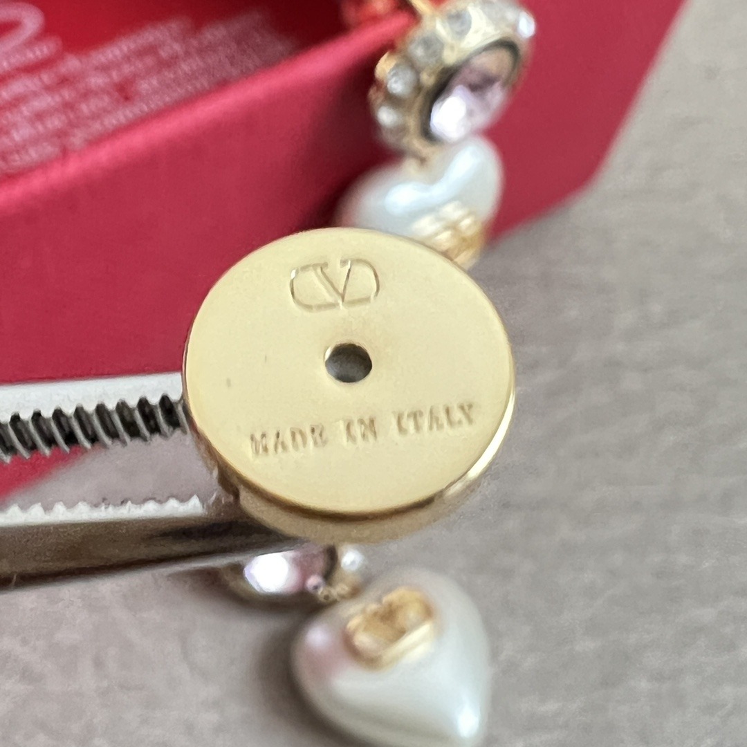 【原單】Valentino 心形吊飾珍珠耳環 - 禮盒裝