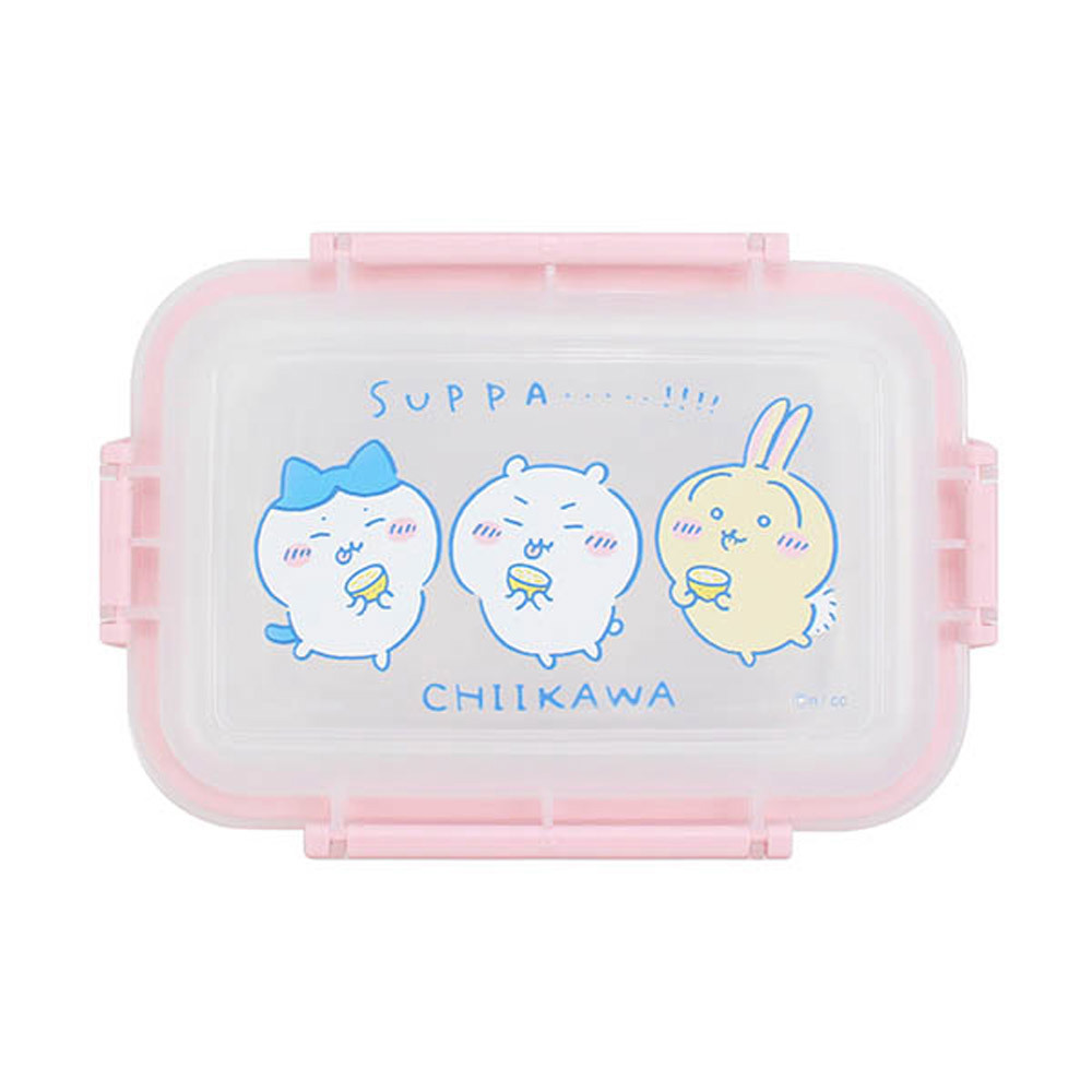 【台灣】CHIIKAWA 長方形保鮮盒 900ml（粉紅）