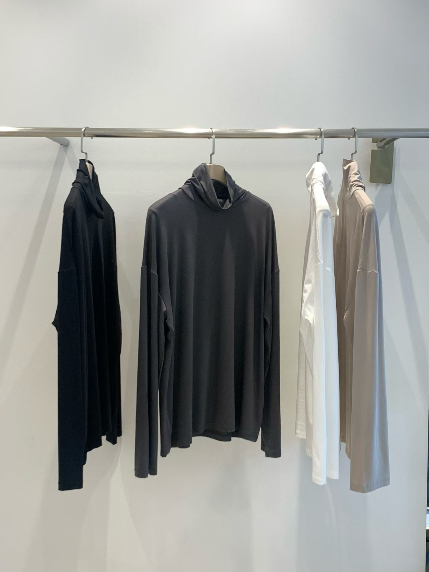 Relaxed Fit Turtleneck Tee #top157