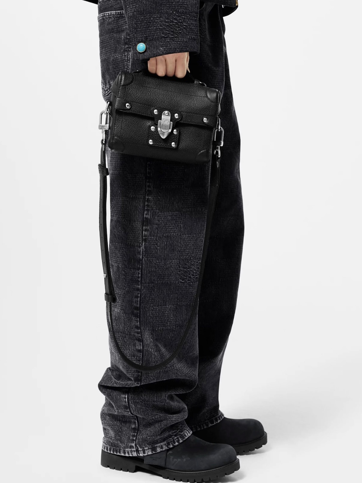 Lv👜 PRE OWNED 🛍️🖤Soul Trunk 黑色壓花相機包 有盒有塵袋💼