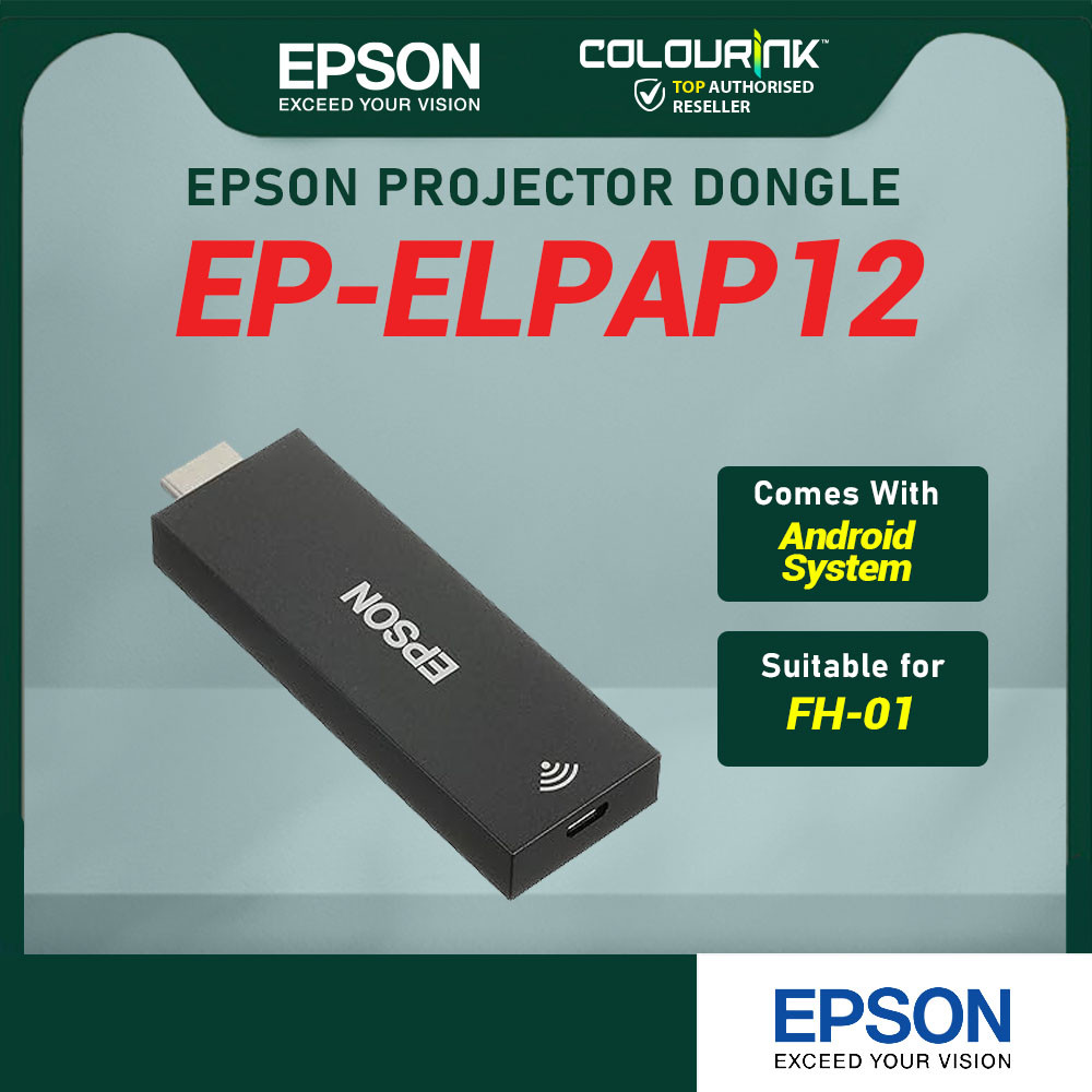 EPSON ELPAP11 for EB-W51, EB-X51, EB-X06, EB-FH52, EB-972 ELPAP12 for CO-FH01 Projector Wireless Dongle